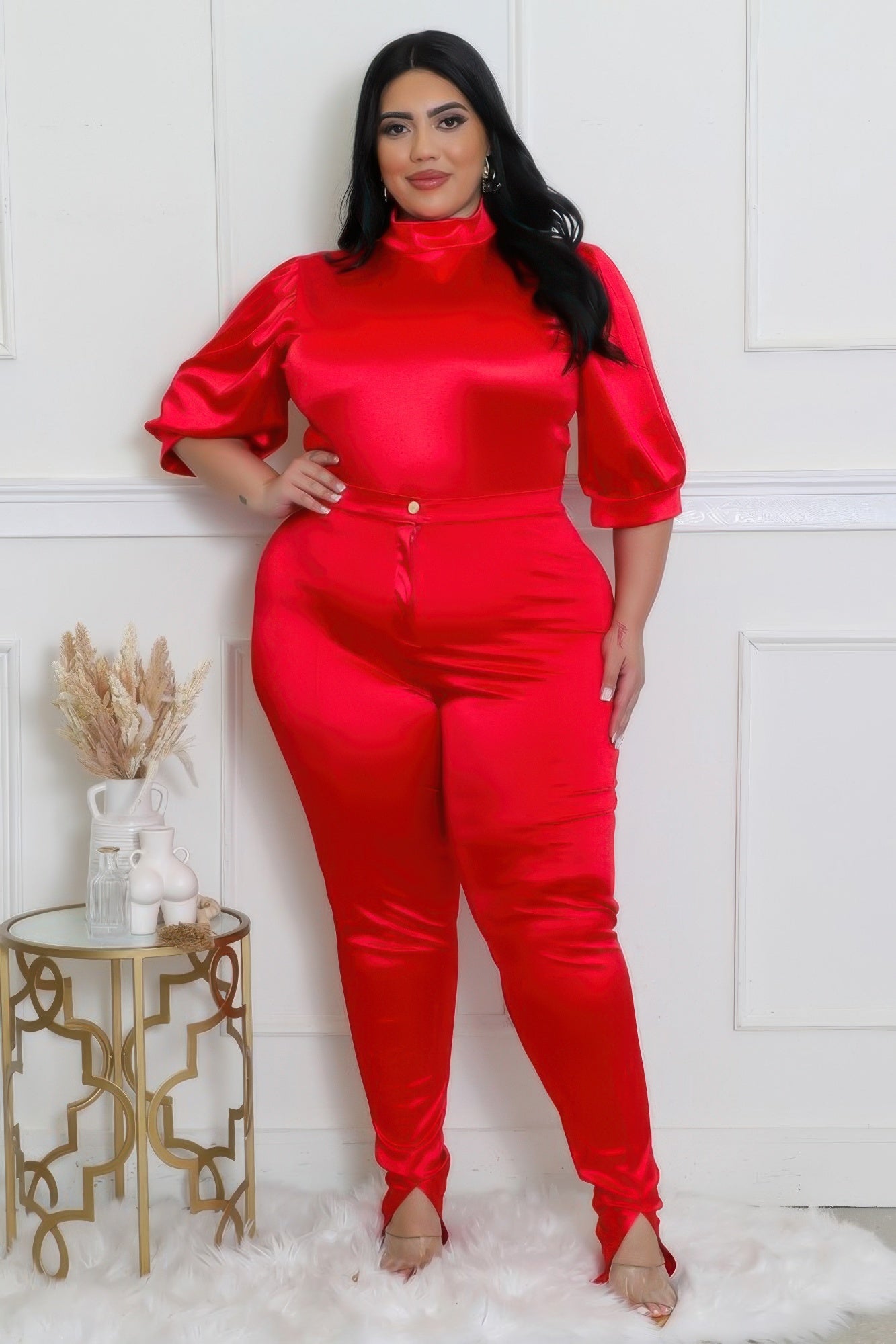 Two Piece Set, Semi-stretch Bodysuit product image