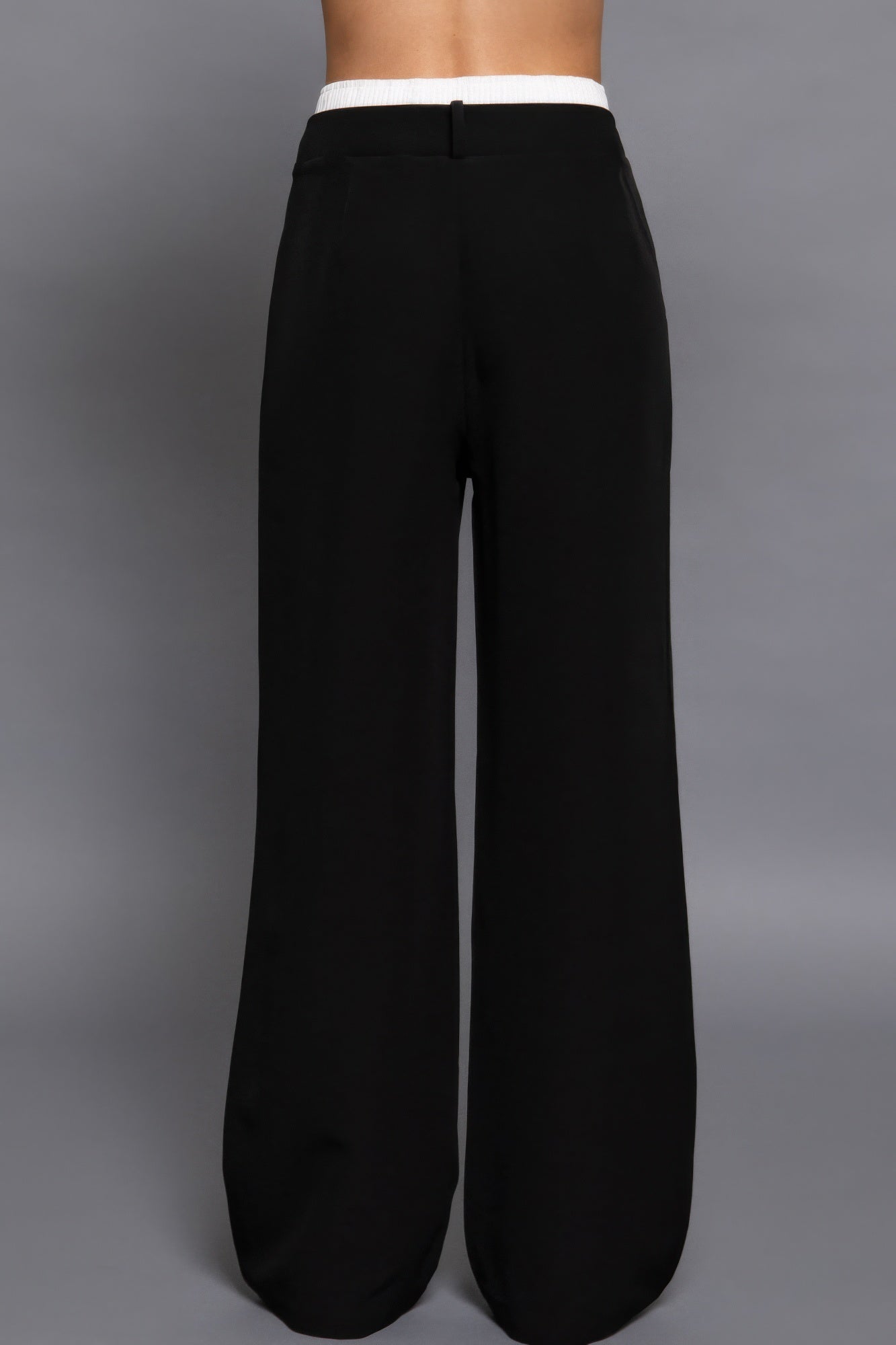 Contrast Waist Boxer Straight Long Pants product image