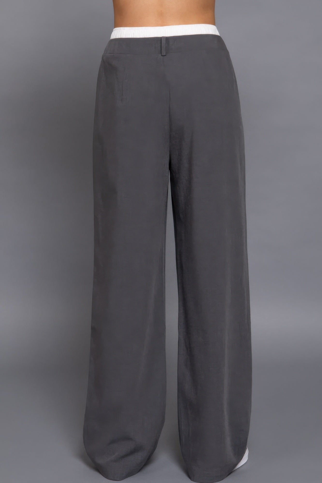 Contrast Waist Boxer Straight Long Pants product image