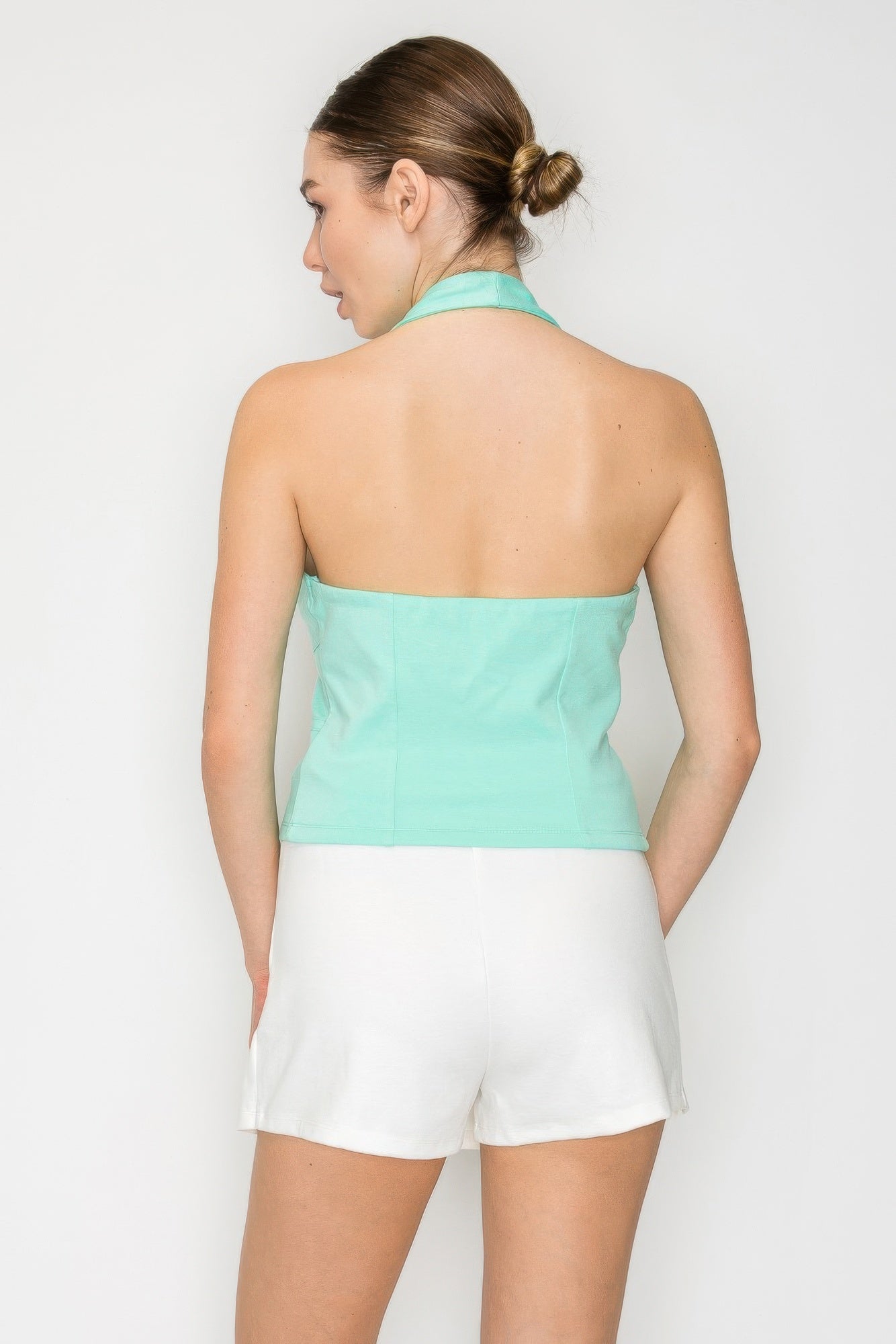 Halter Neck Buckled Open-back Top product image