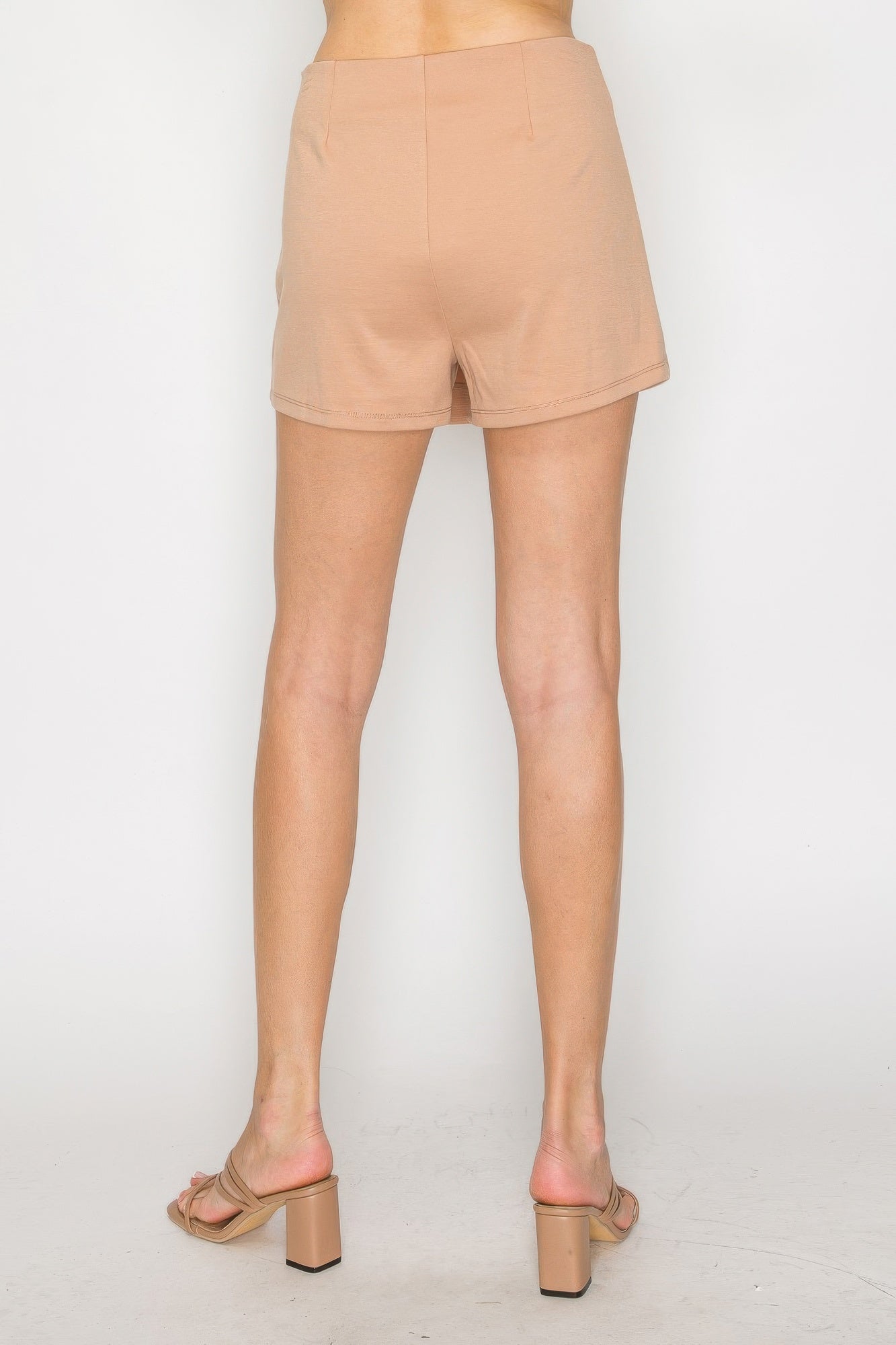 Wrap High-rise Elastic Mini Skort product image