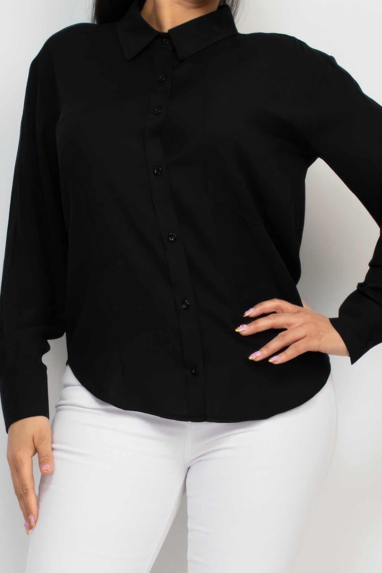 Button Down Collared Linen Shirt product image