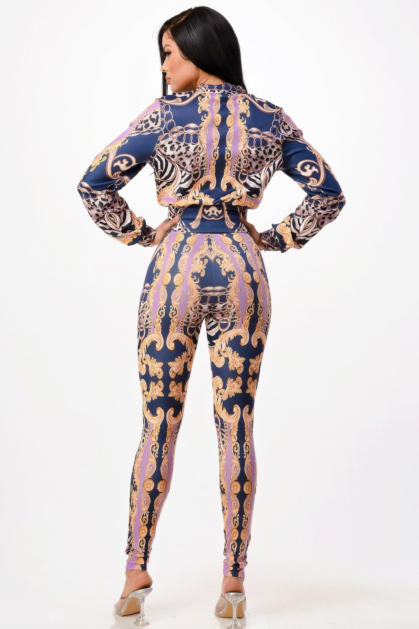 Zip-up Style Jacket With Leggings Set product image