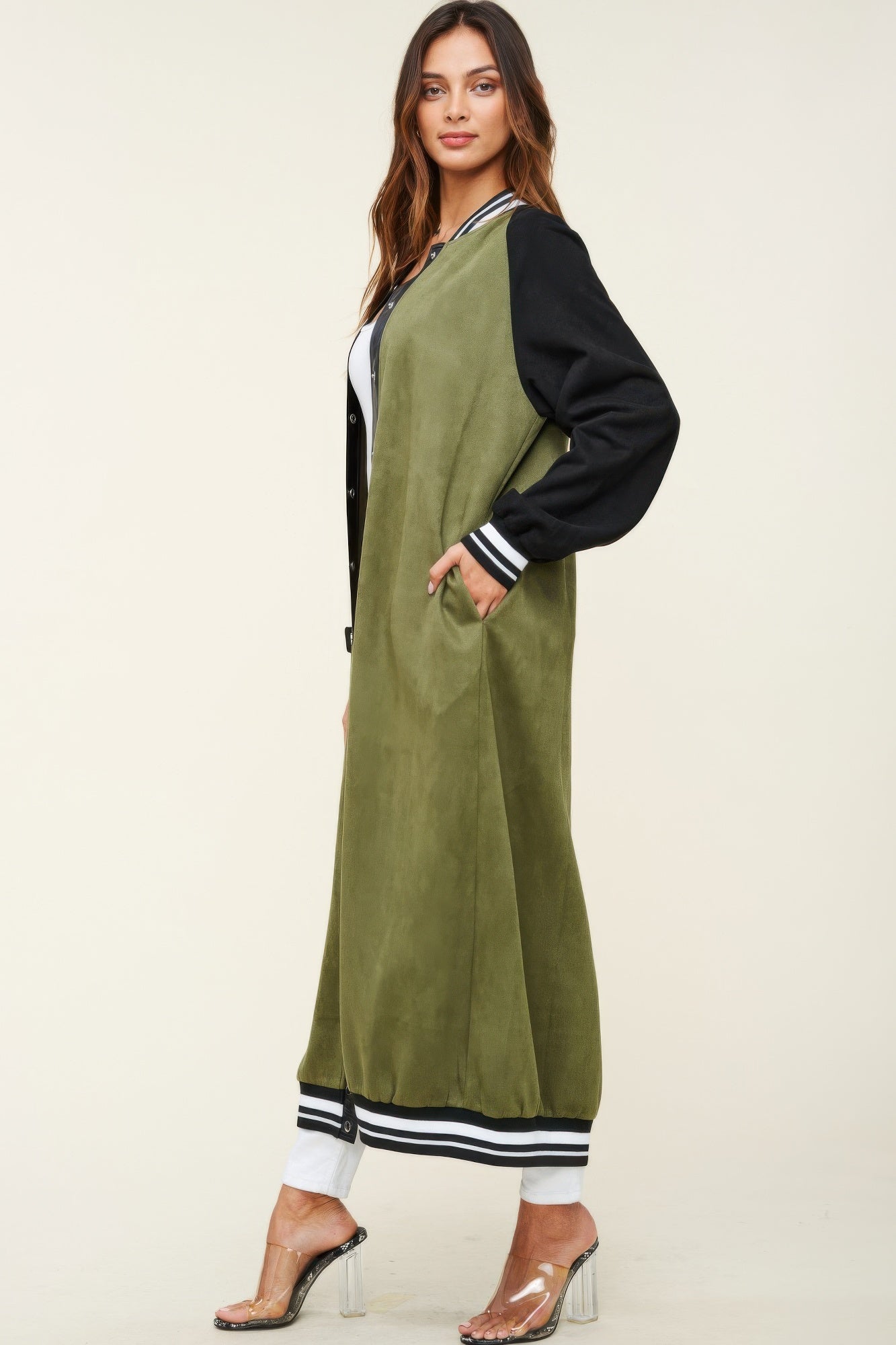 Maxi Faux Suede Jacket product image