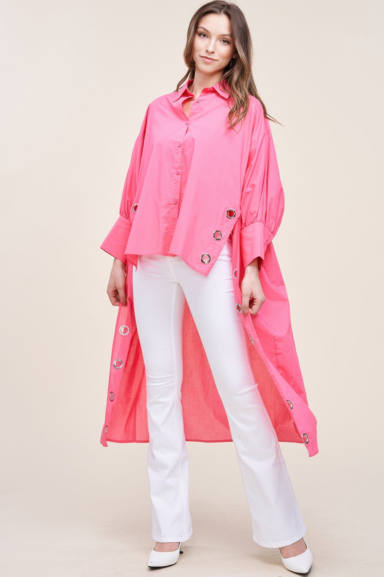 Oversized Shirt With Long Back product image