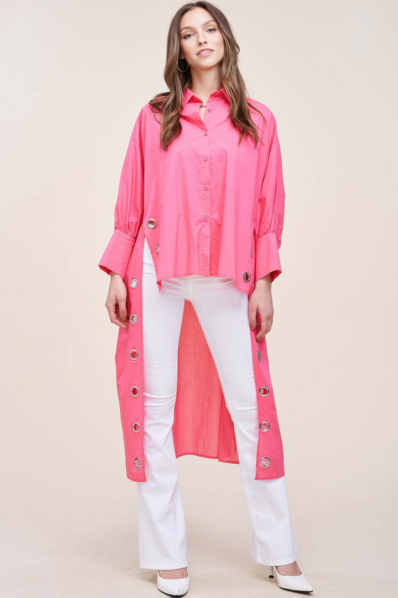 Oversized Shirt With Long Back product image