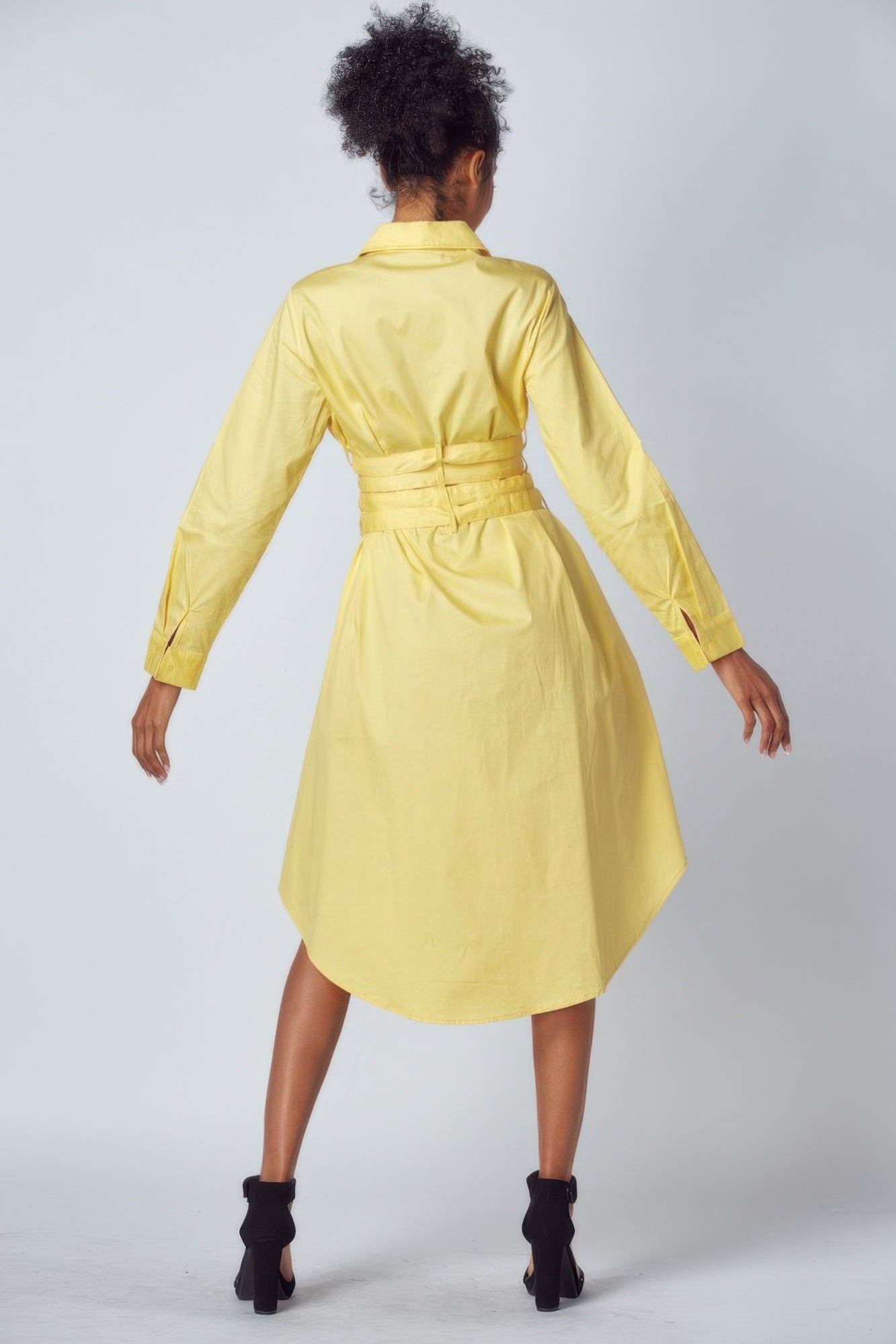 Shirt Dress With Tie Up Belt Detail product image