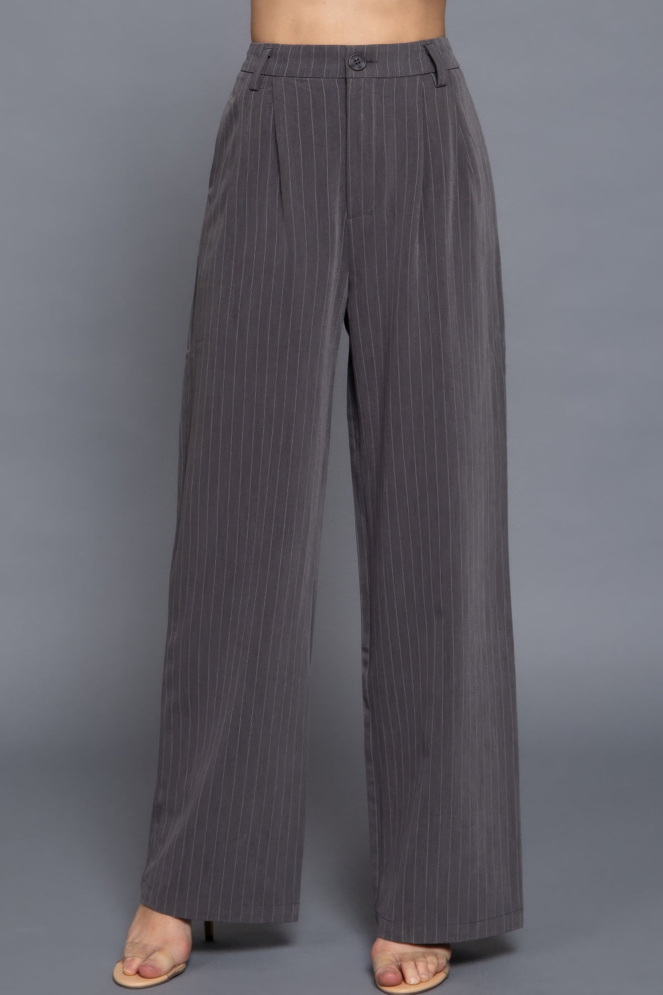 Pin Stripe Woven Straight Pants product image