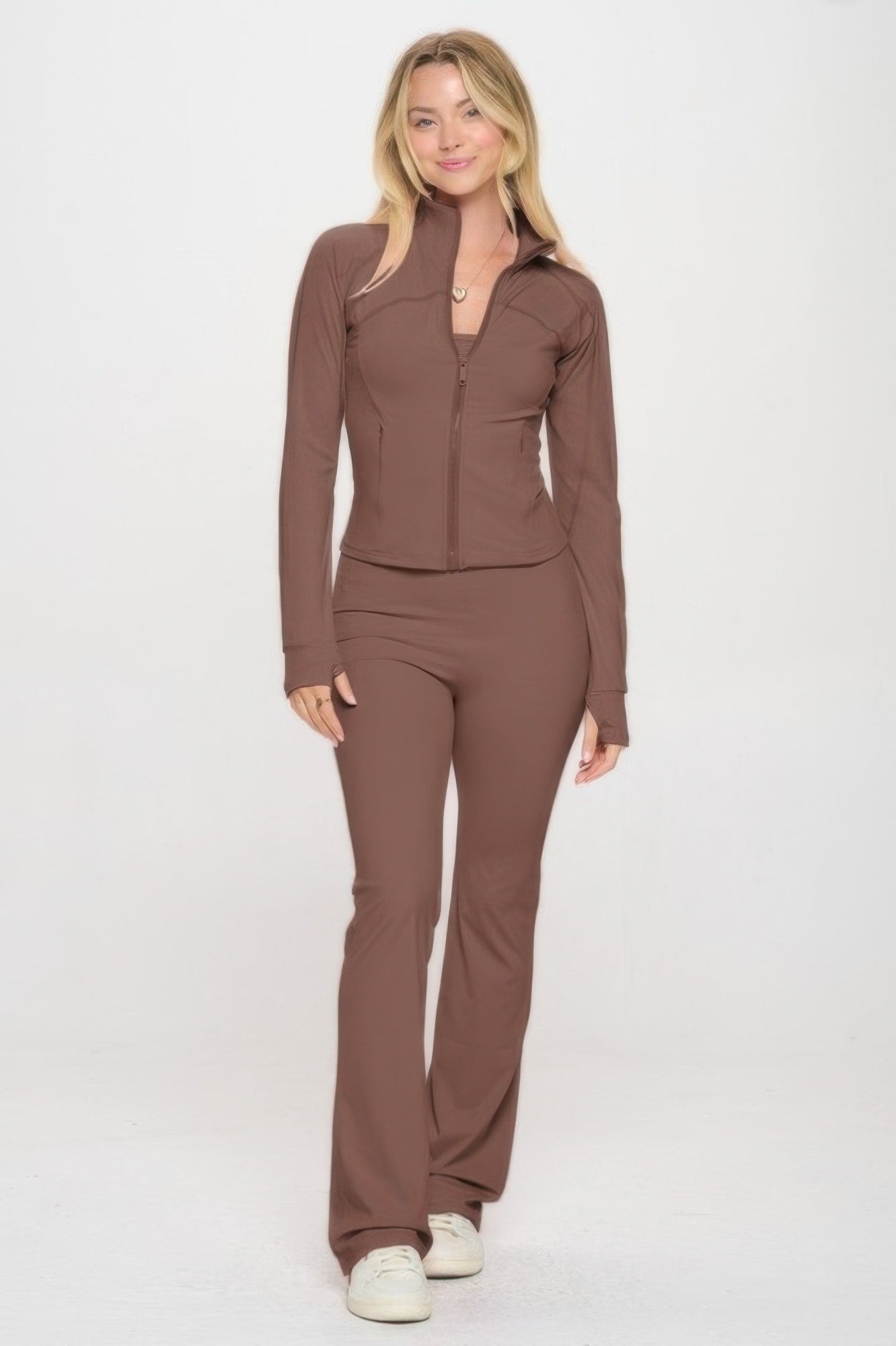Premium Yoga Jacket W/jumpsuit Set product image