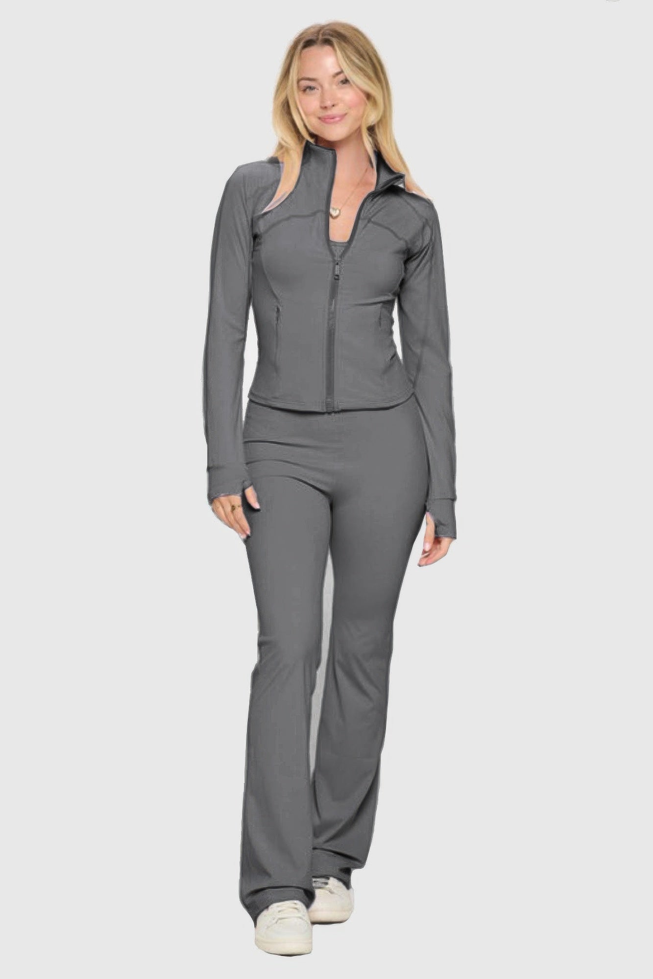 Premium Yoga Jacket W/jumpsuit Set product image
