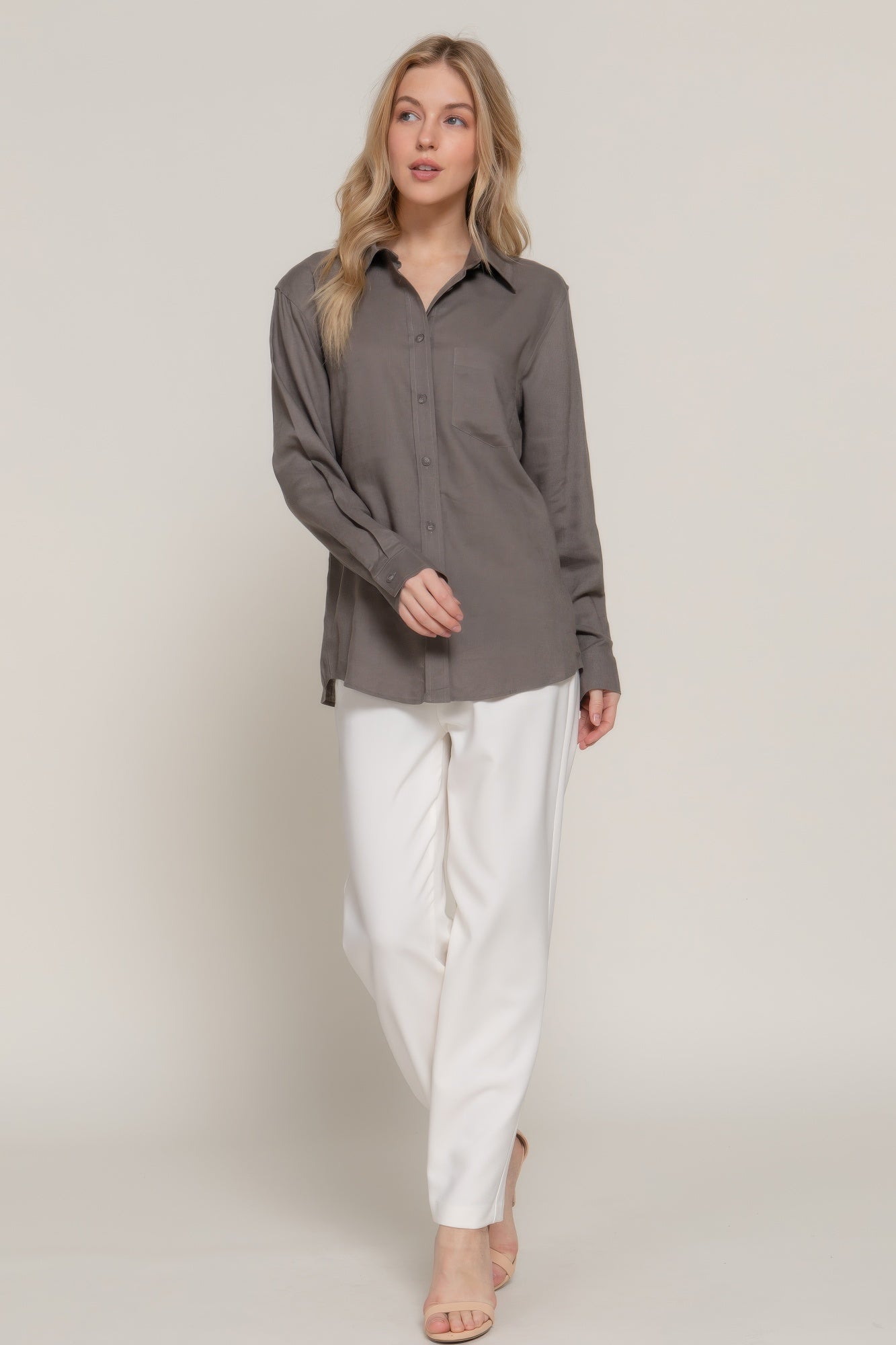 Long Sleeve Linen Blend Shirt product image