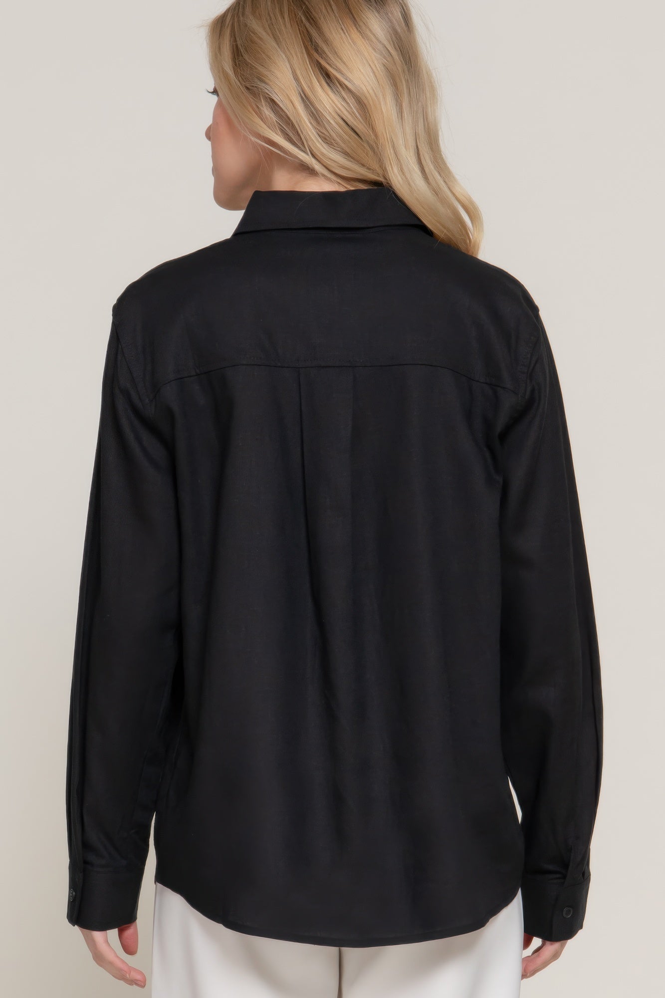 Long Sleeve Linen Blend Shirt product image