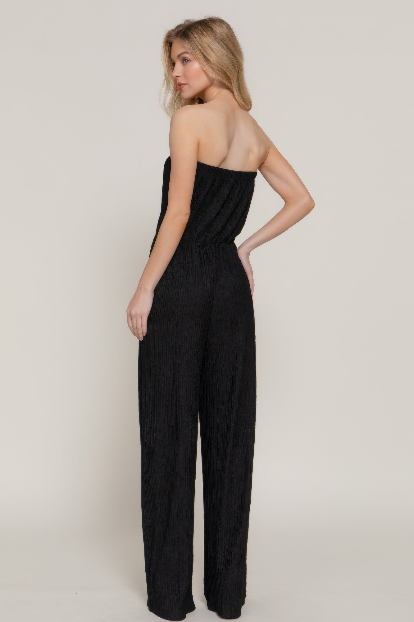Crinkle Knit Tube Jumpsuit product image