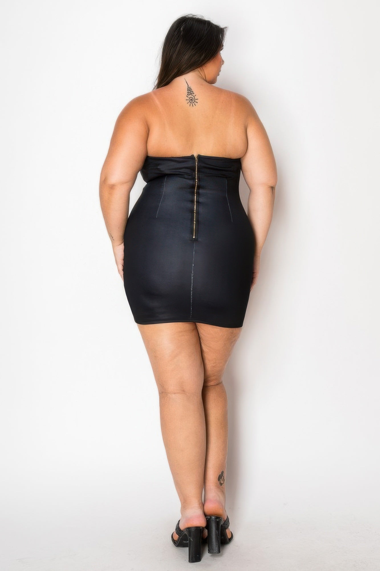 Tube Bodycon Mini Dress With Floral Print Front product image