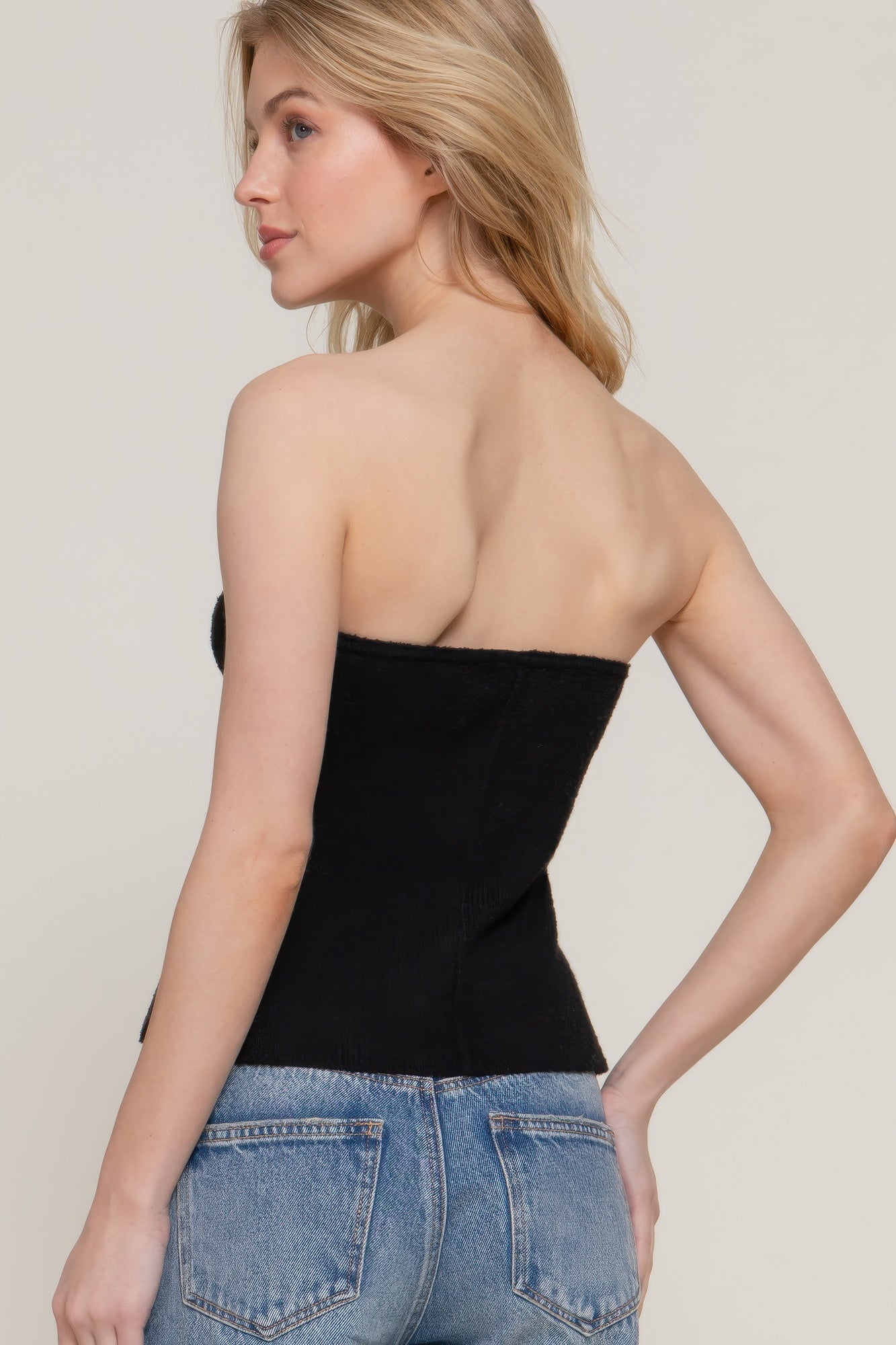 Button Down Tube Spring Sweater product image