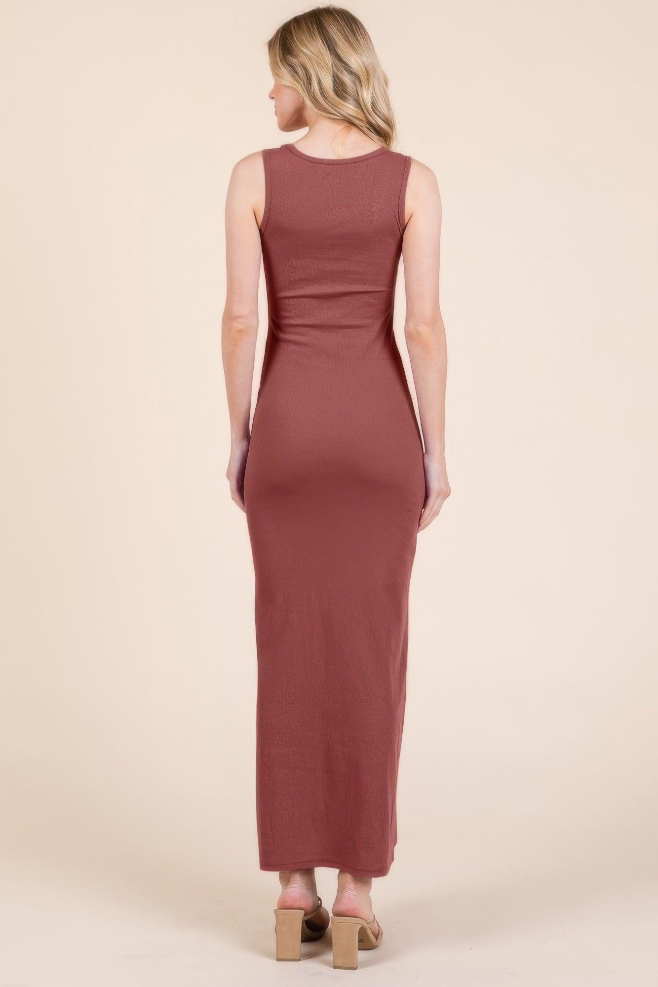 Sleeveless Rib Maxi Dress product image