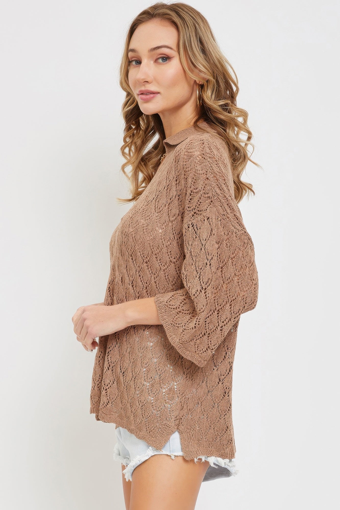 Pointelle Knit Top product image