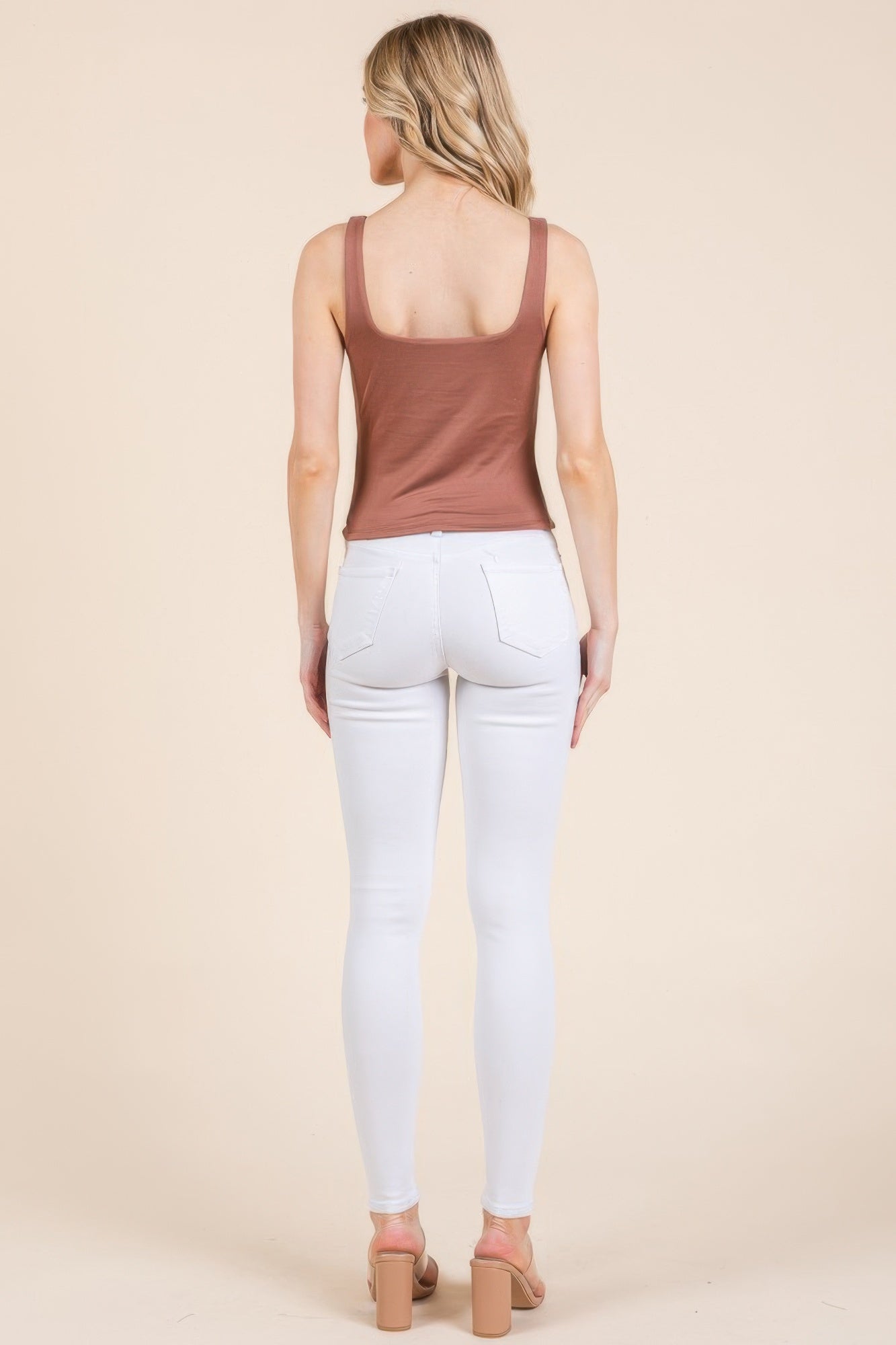 V-neck Basic Double Layers Tank Top product image