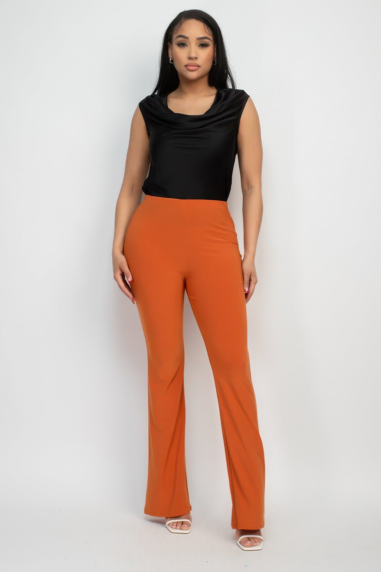 Fit And Flare Elastic Casual Pants product image