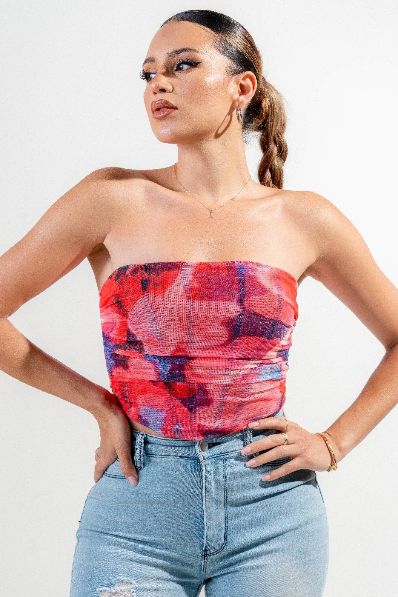 Mesh Print Top product image