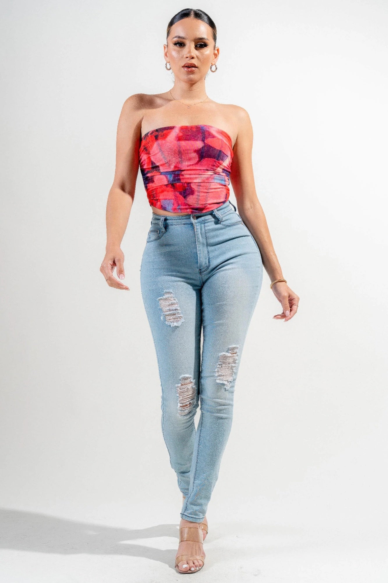 Mesh Print Top product image