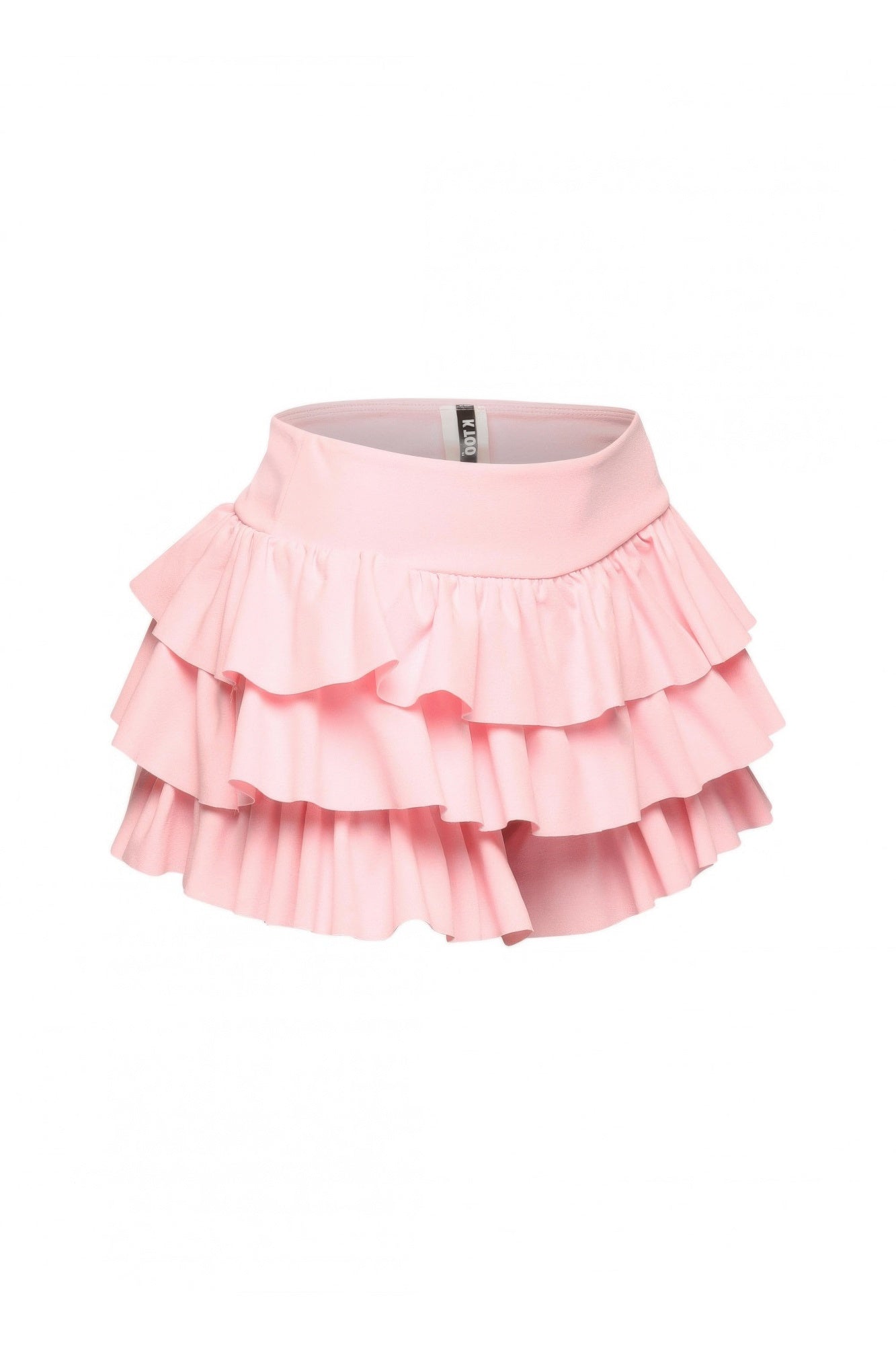 Plus Size Solid Ruffled Shorts product image