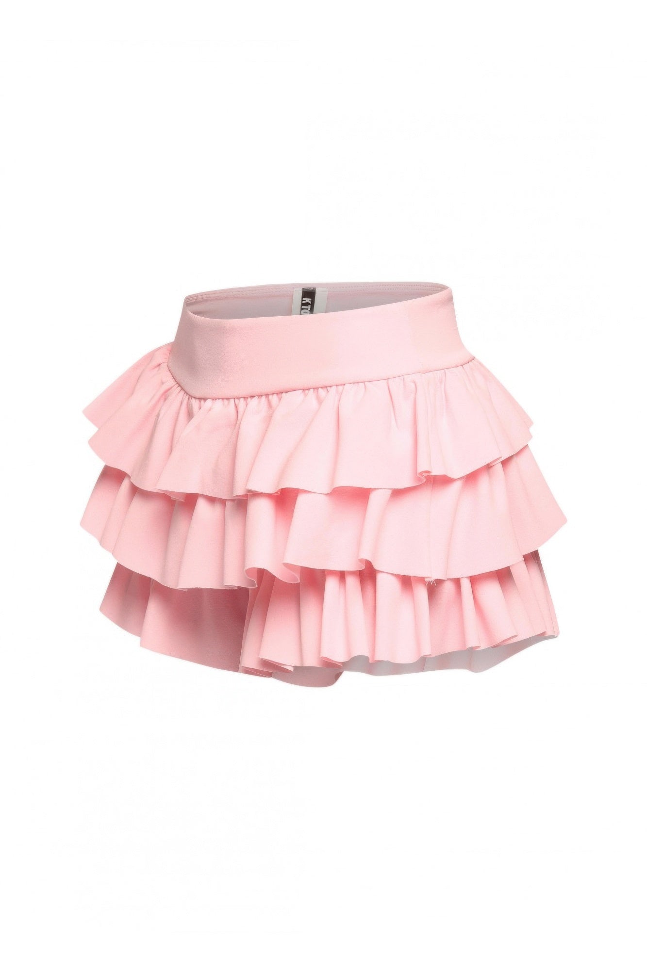 Plus Size Solid Ruffled Shorts product image