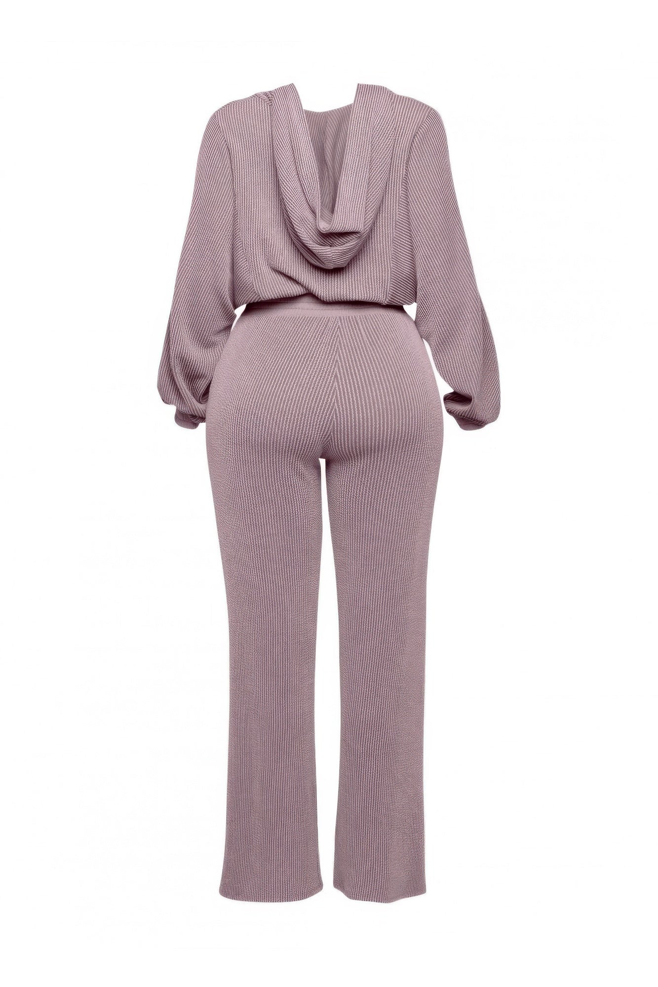 Zipper Closure Hoodie Jacket & Pants Set product image