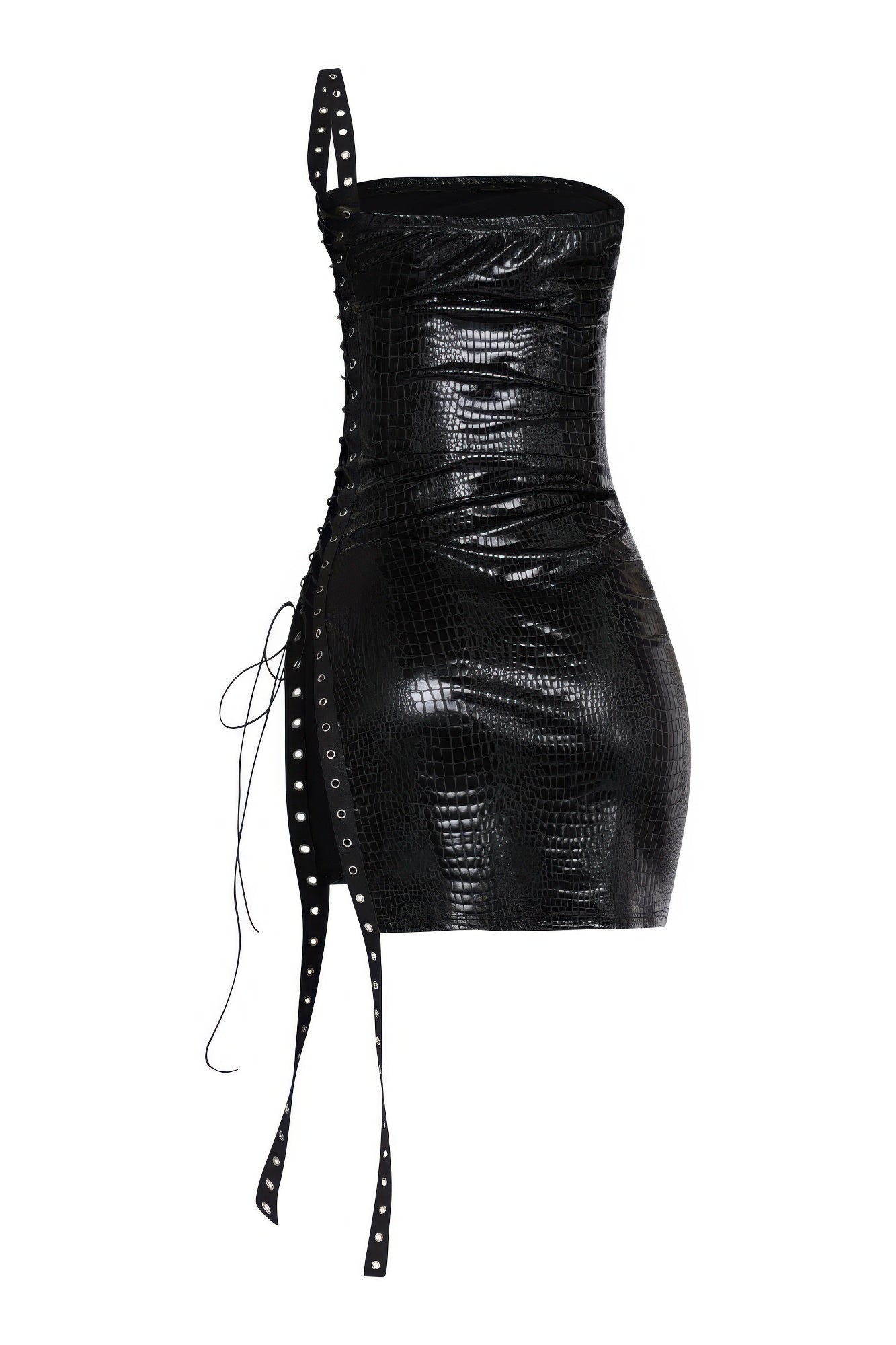 Side Open Lace Up Tube Dress product image