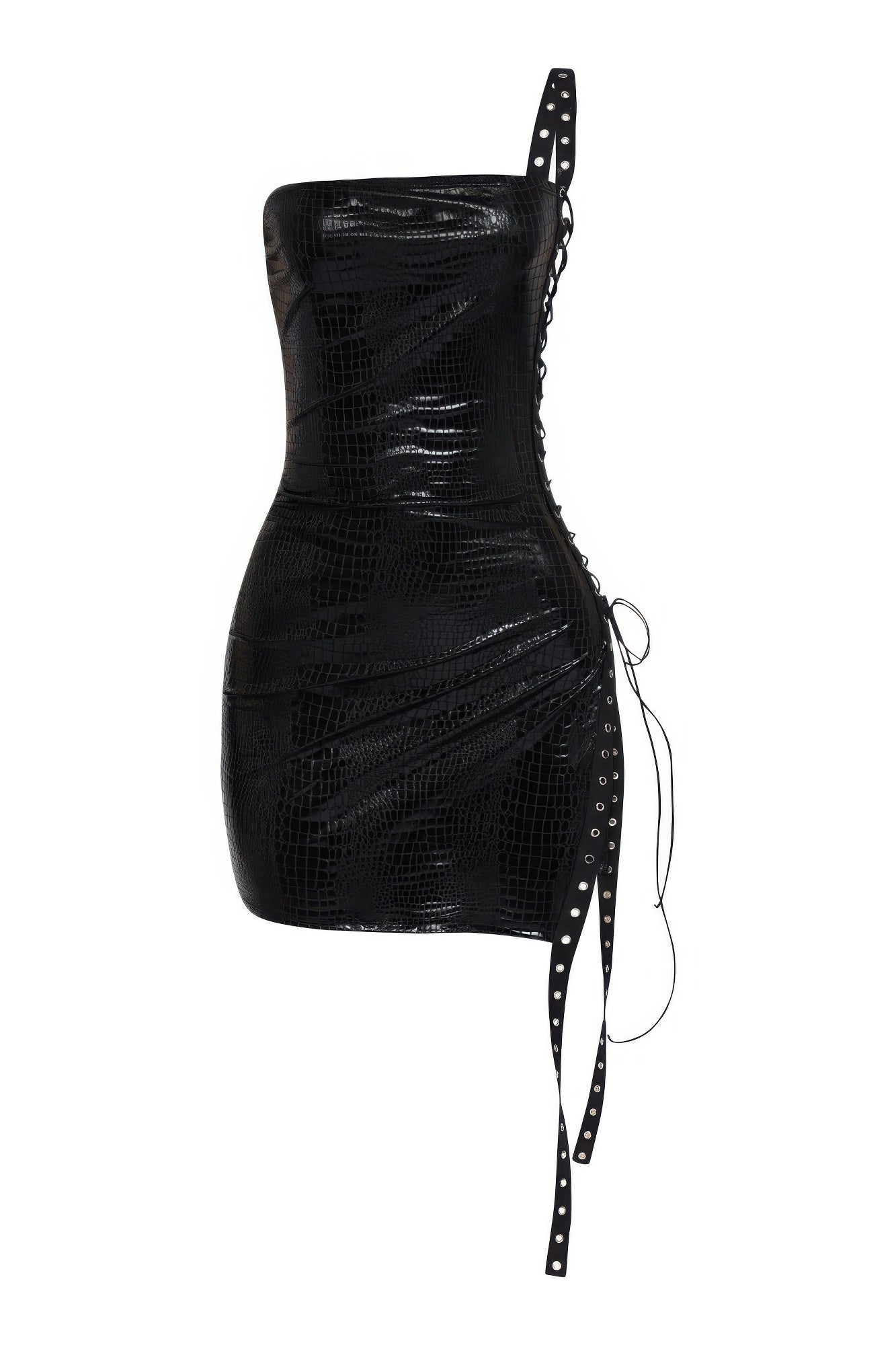 Side Open Lace Up Tube Dress product image