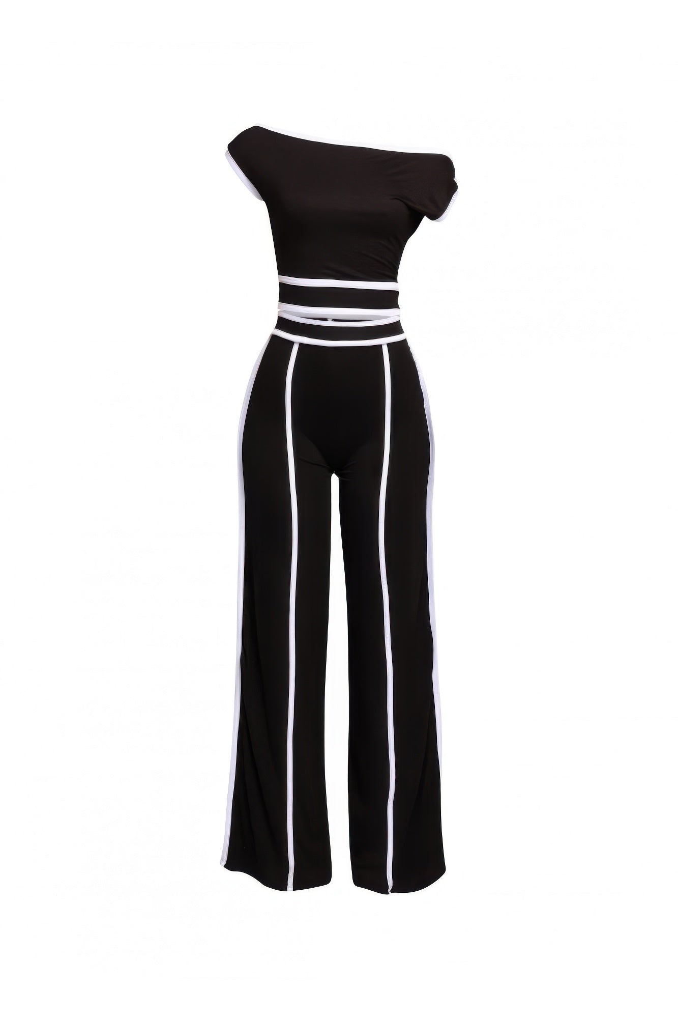 Color Contrast Detailed Off Shoulder Set product image