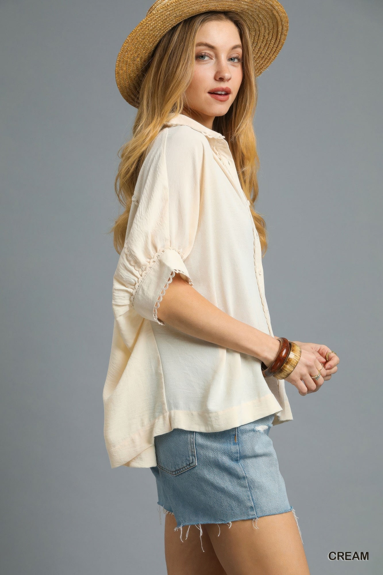 Fresh Flair Scallop Trim Blouse product image