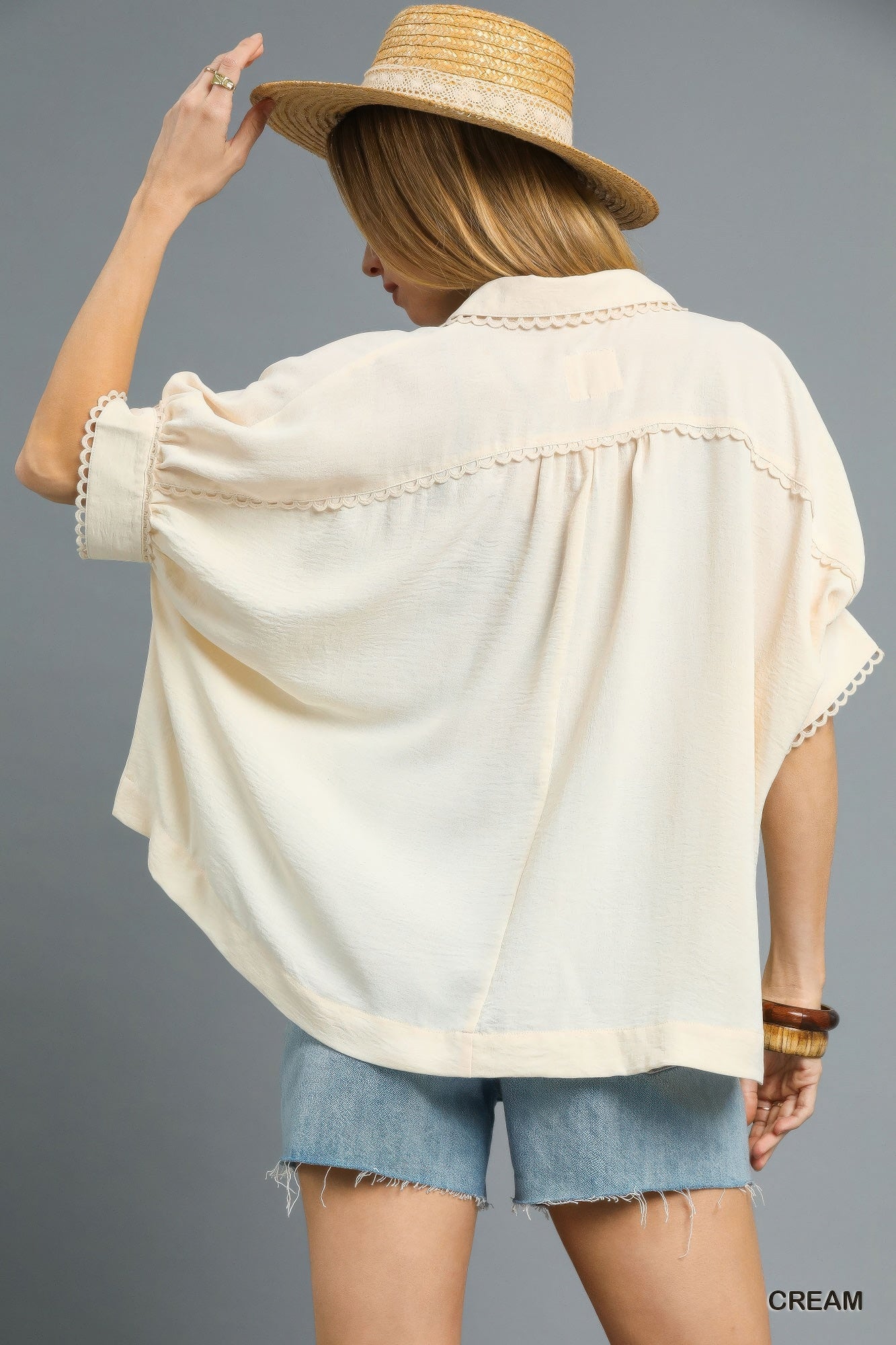 Fresh Flair Scallop Trim Blouse product image