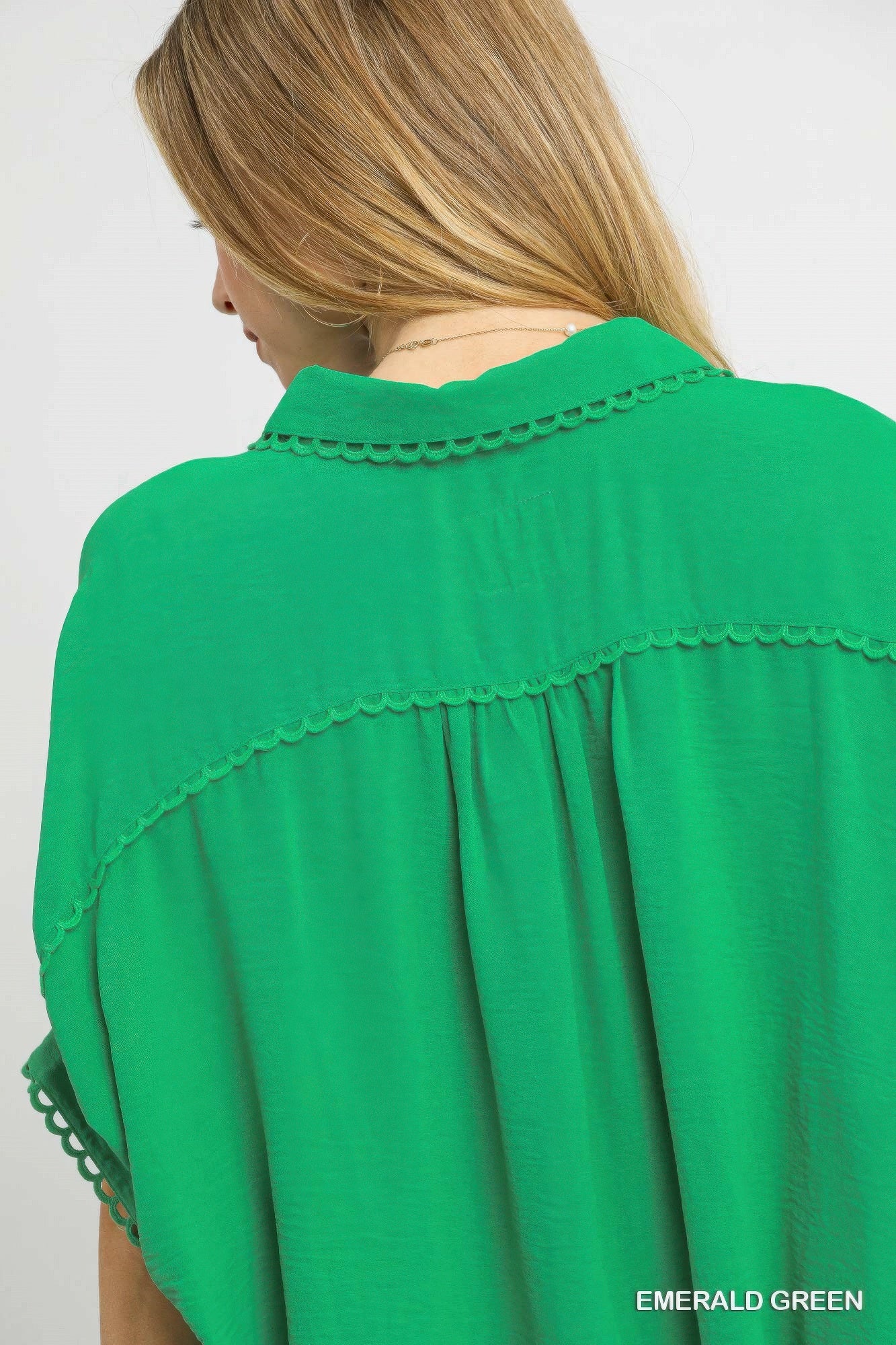 Fresh Flair Scallop Trim Blouse product image