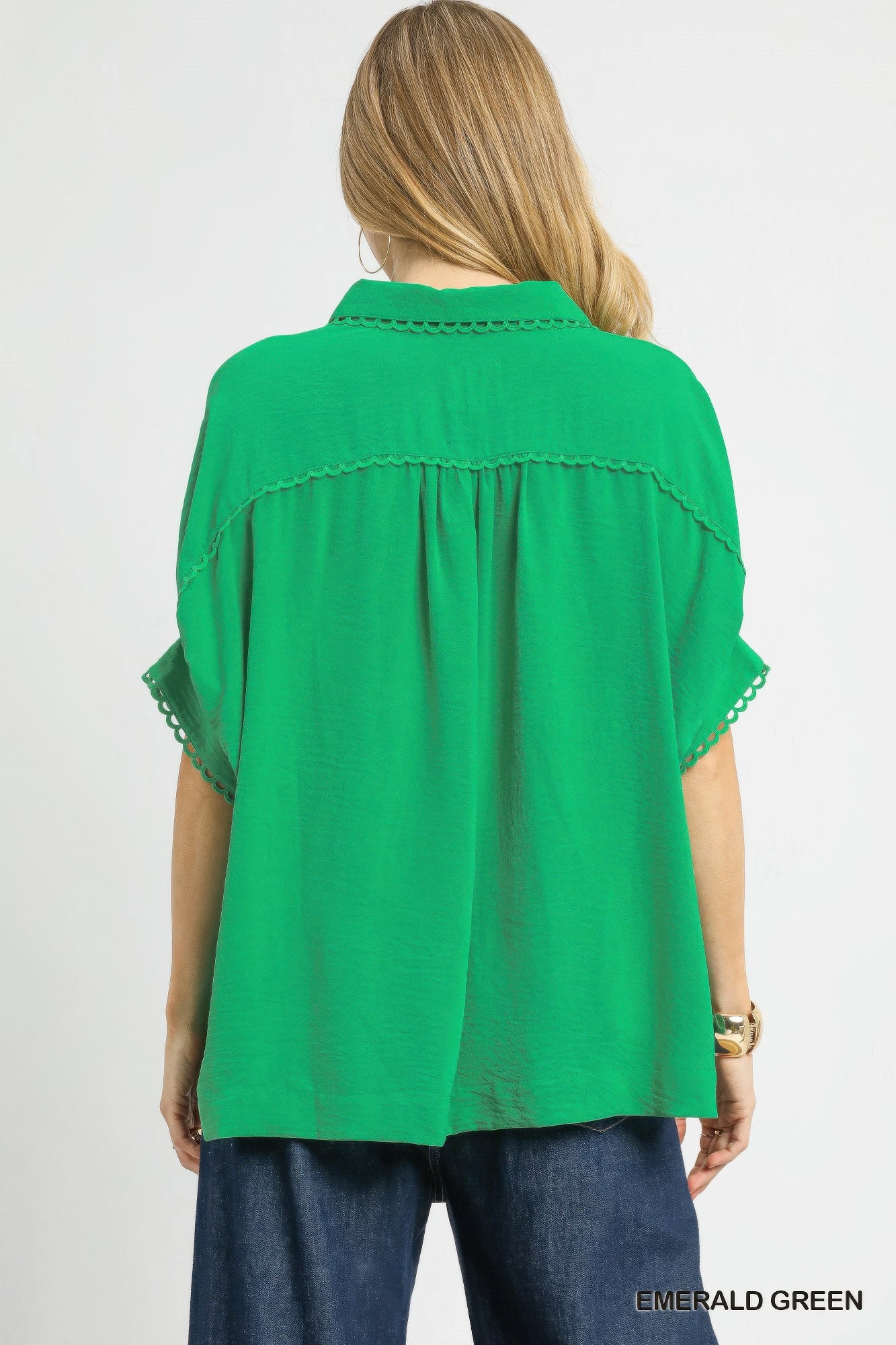 Fresh Flair Scallop Trim Blouse product image