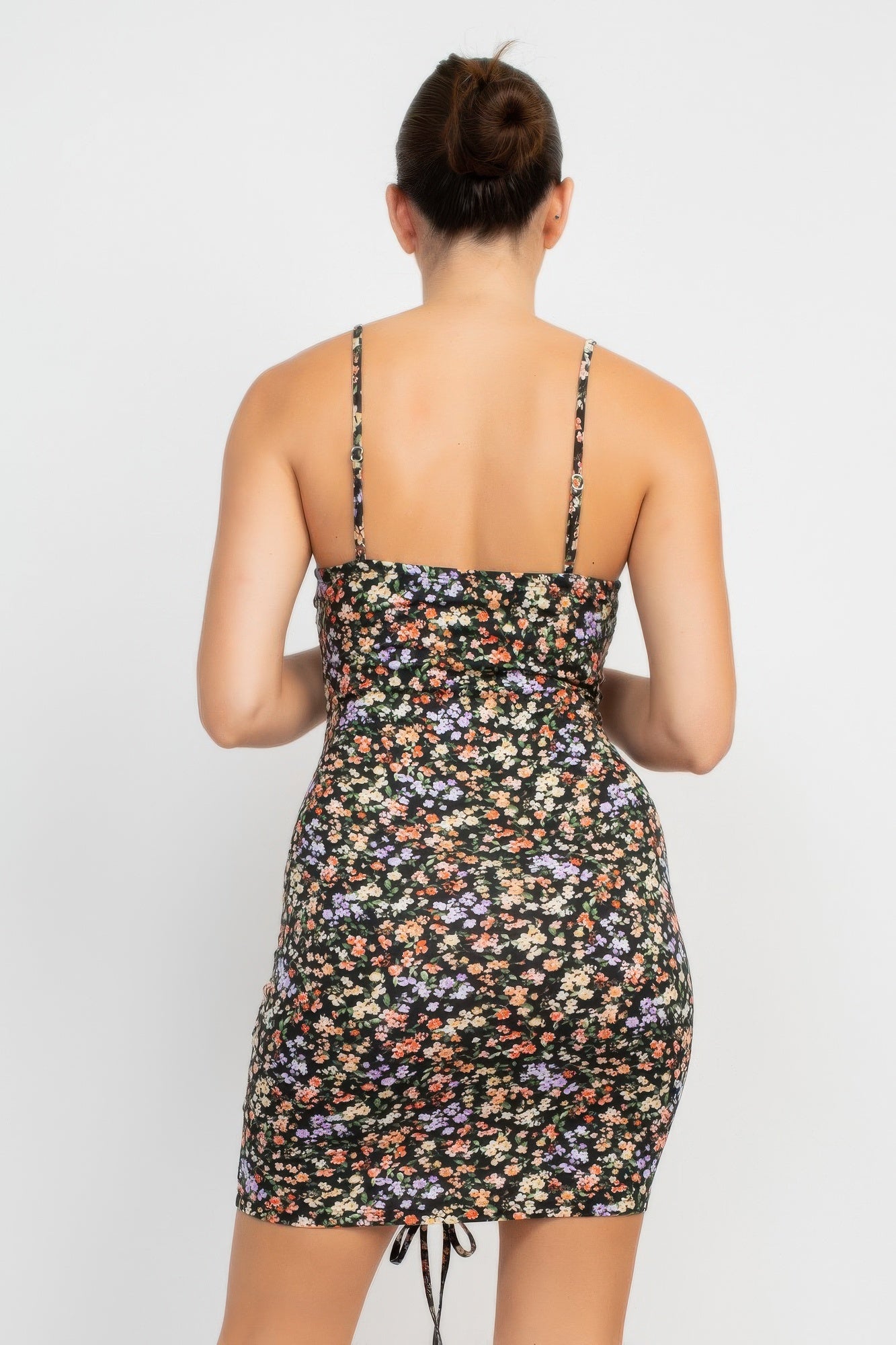 Ruched Floral Cami Dress product image