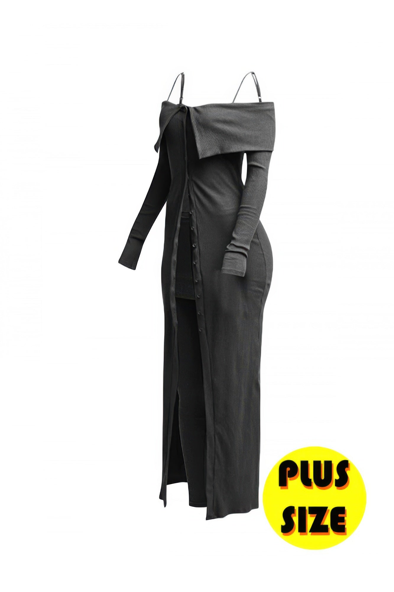 Plus Size Long Length Top & Skirt Leggings Set product image