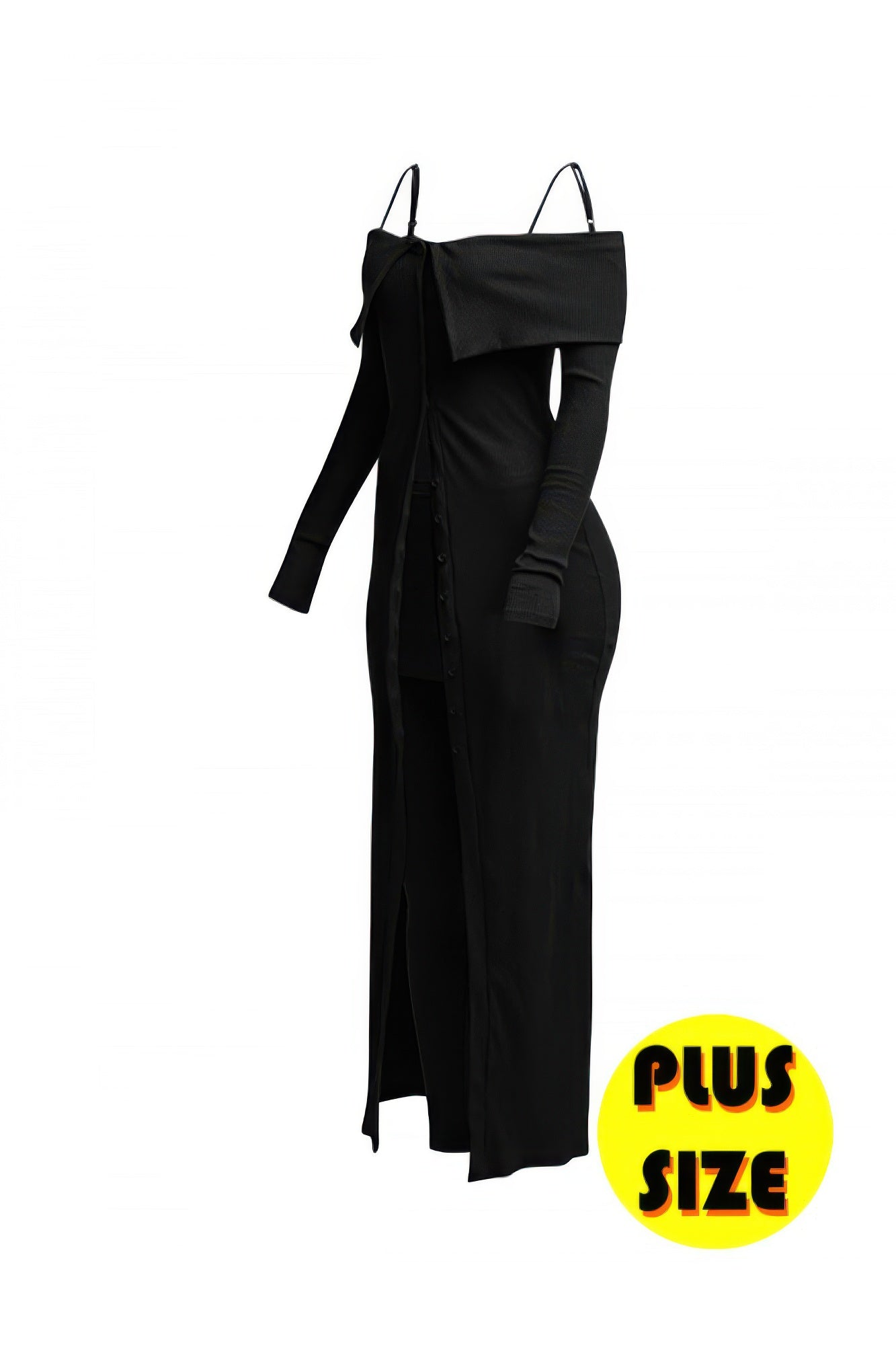 Plus Size Long Length Top & Skirt Leggings Set product image