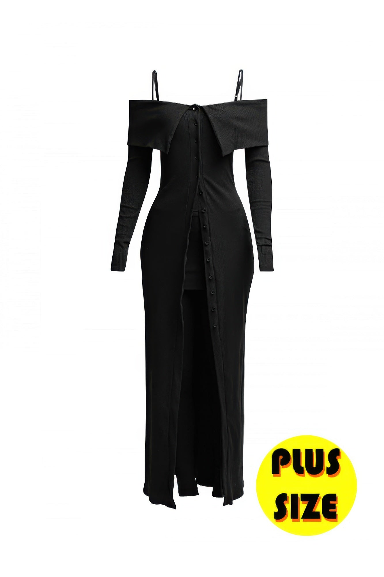 Plus Size Long Length Top & Skirt Leggings Set product image