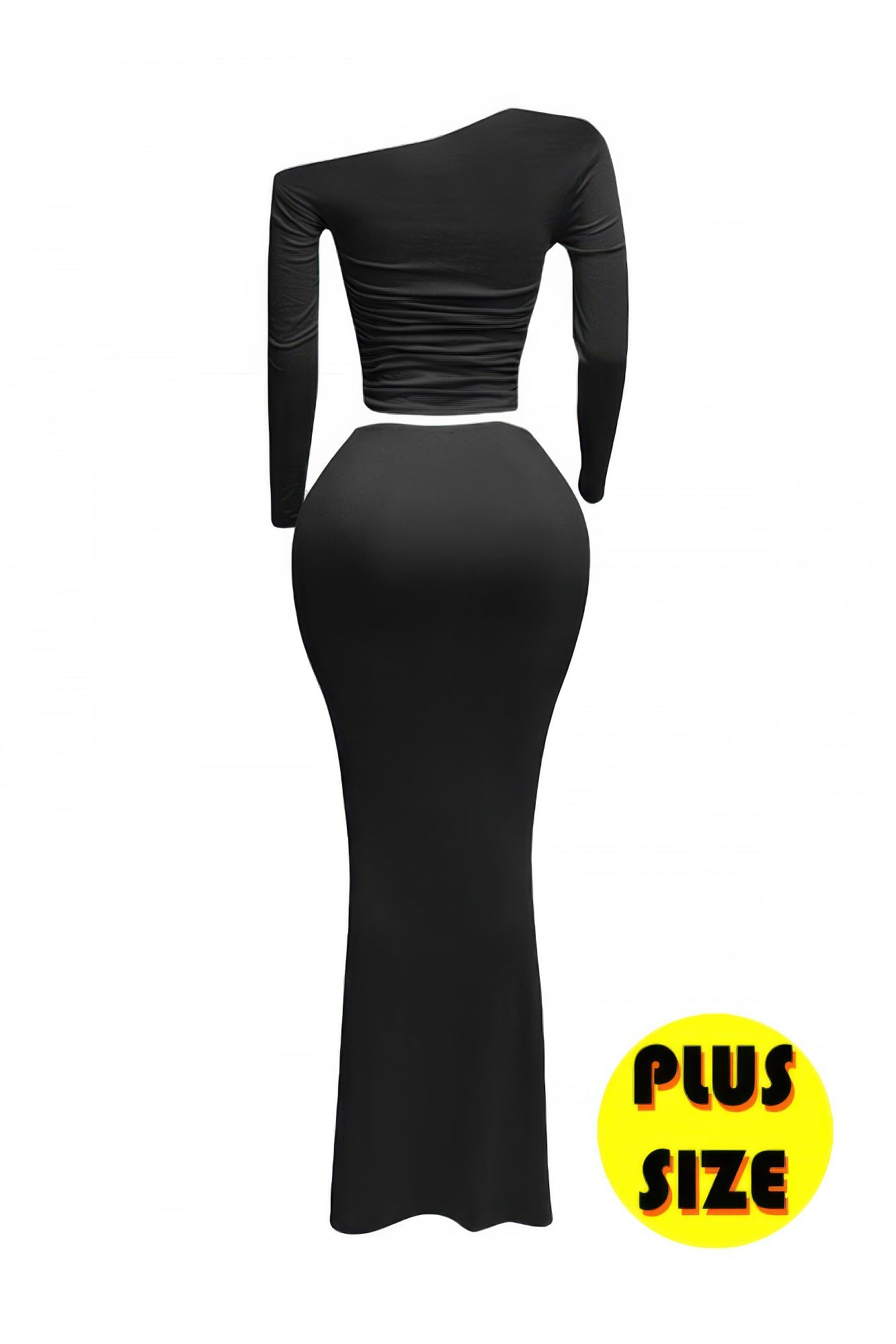 Plus Size One Side Off Shoulder Top & Skirt Set product image