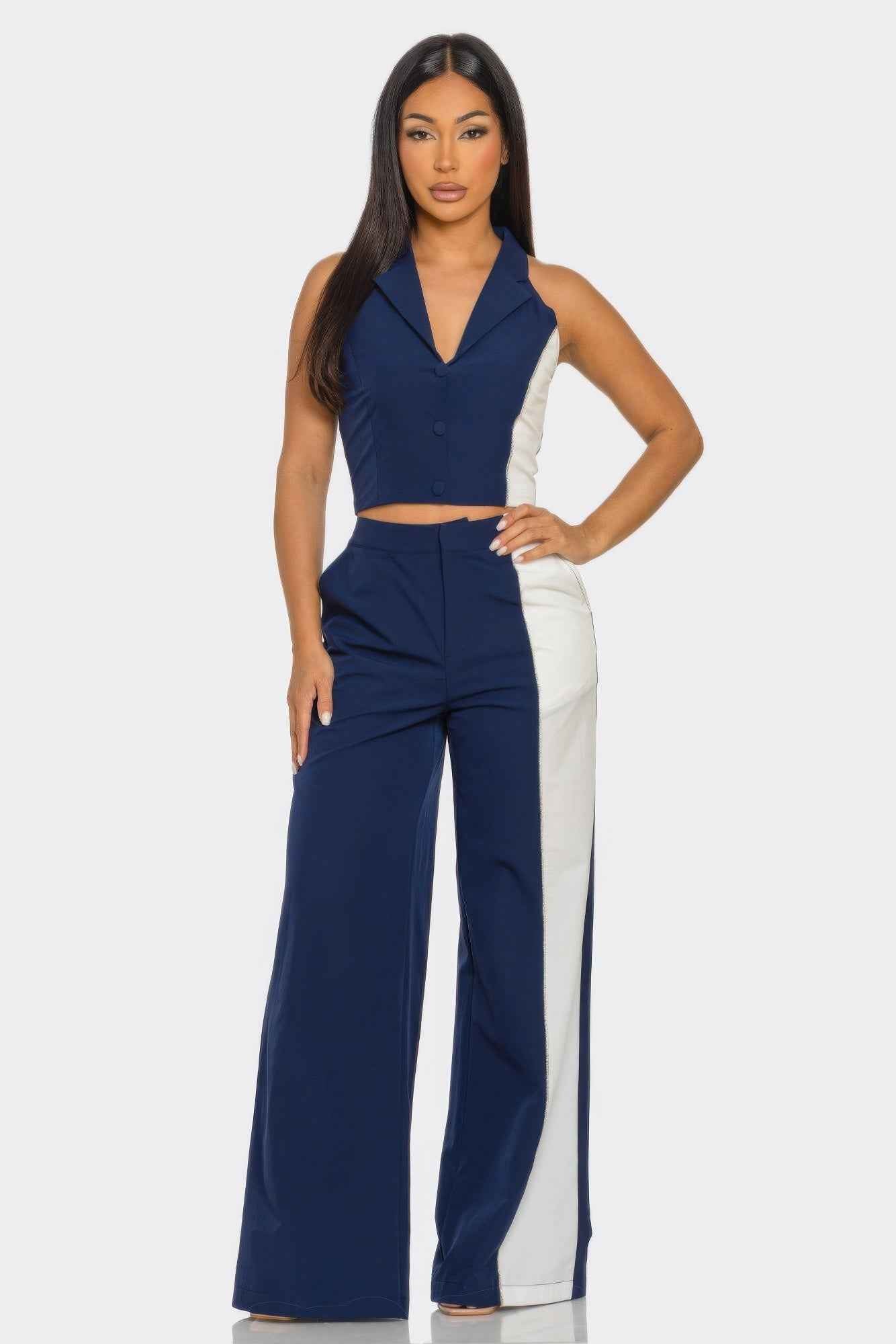 2 Pcs Color Block Set 2 Pcs Color Block Set