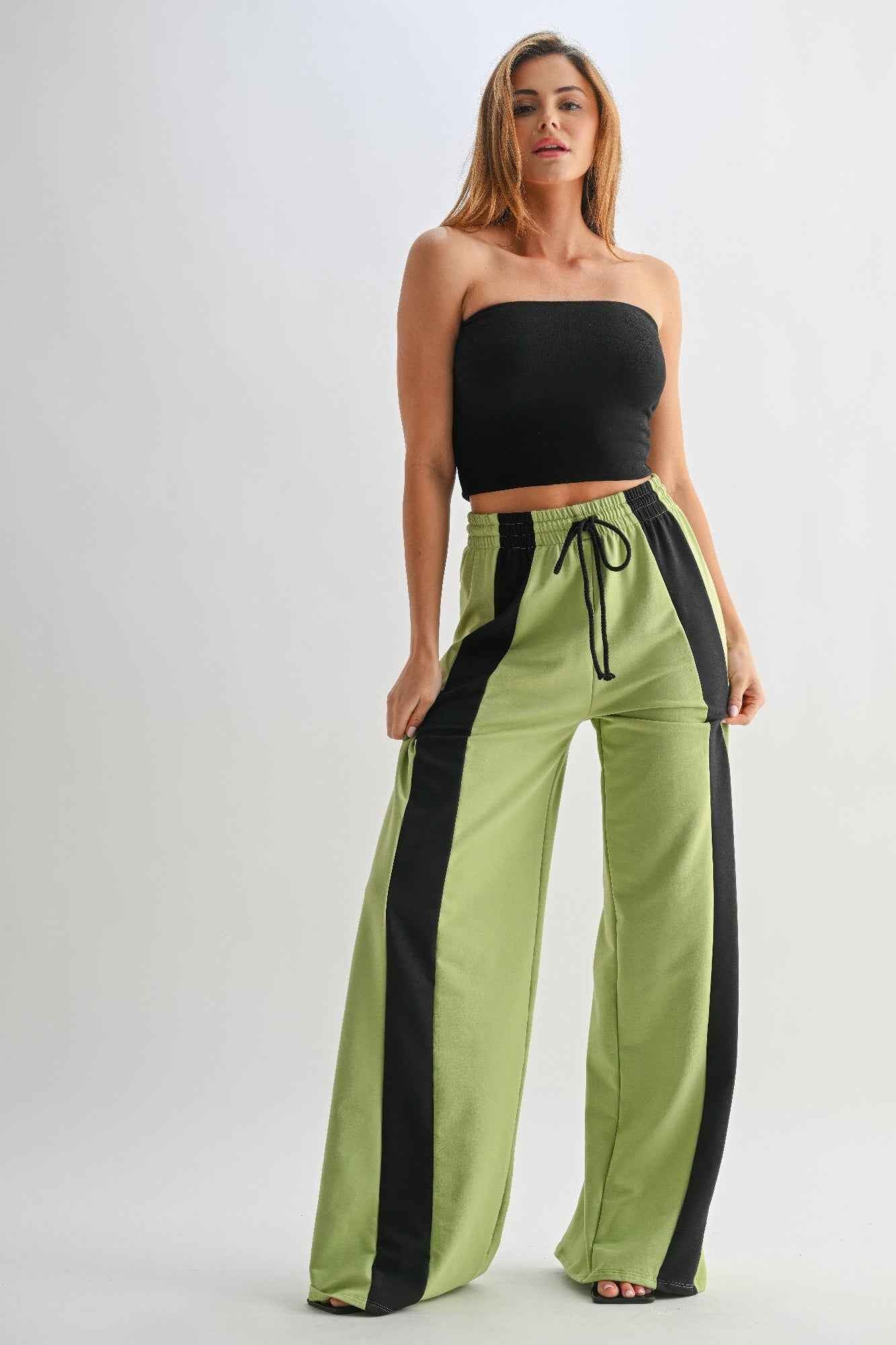 Color Block Wide Leg Lounge Pants Color Block Wide Leg Lounge Pants