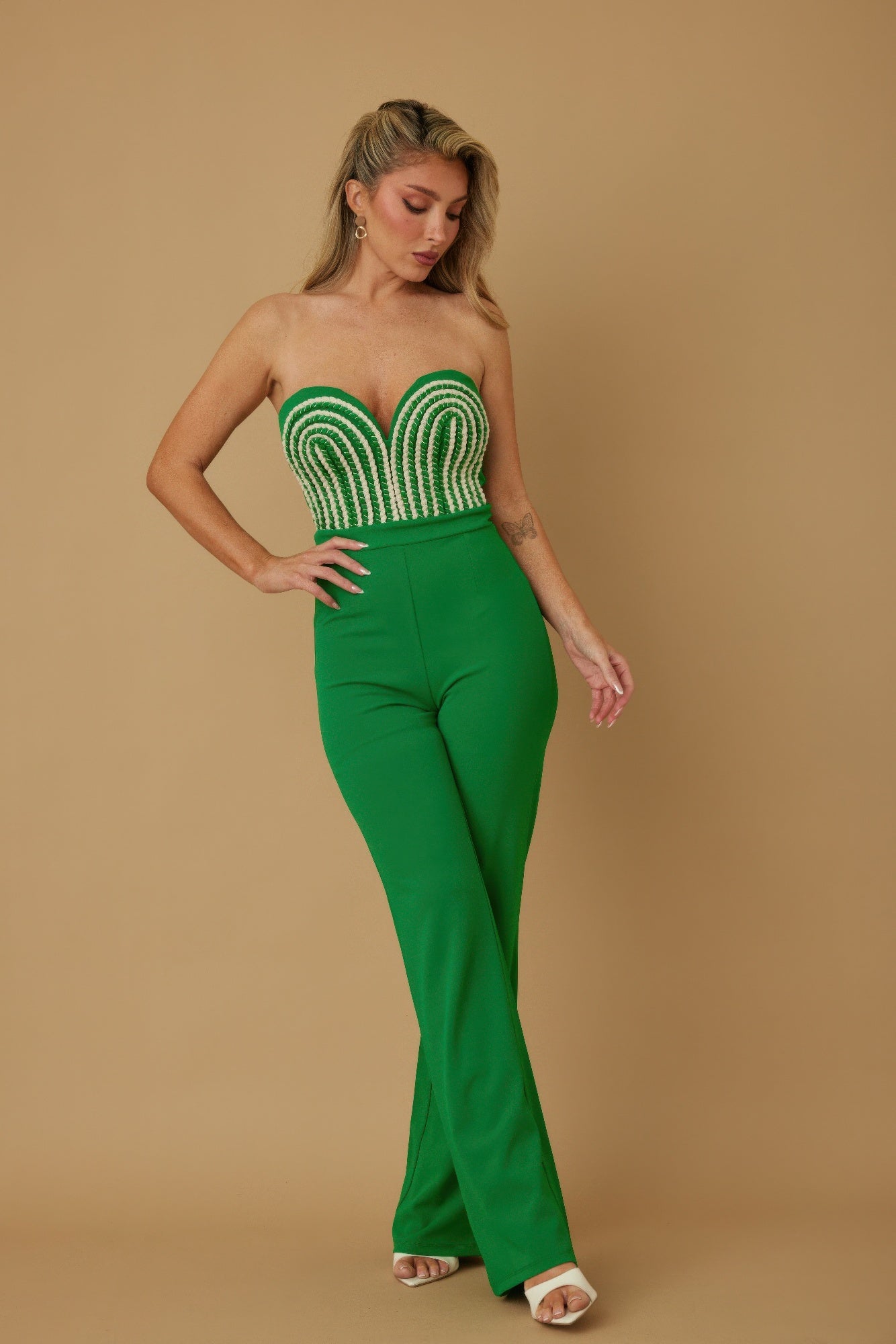 Threaded Twisted Rope Knot Tie Jumpsuit product image