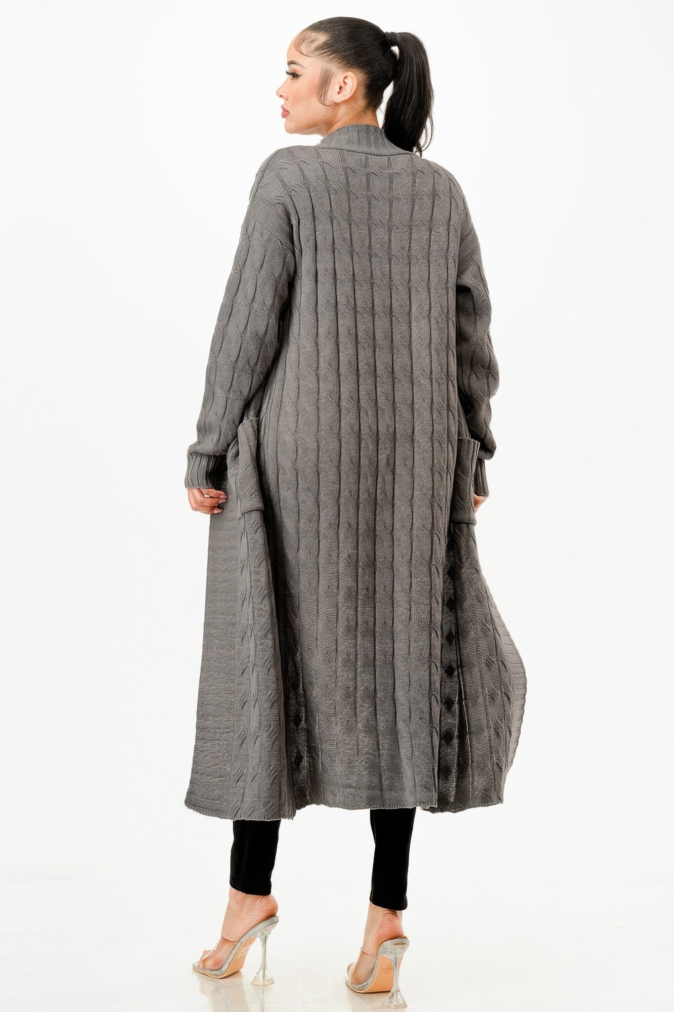 Cable Sweater Long Cardigan product image