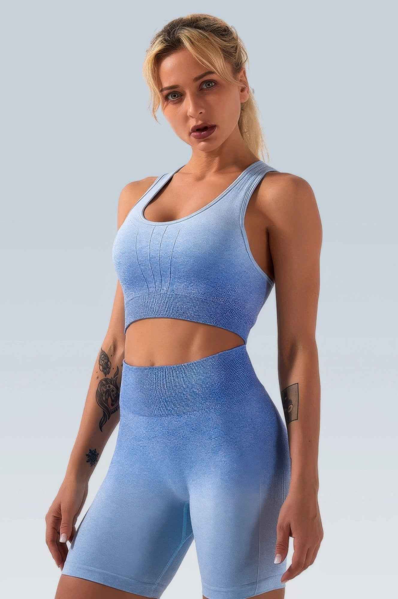 Ombre Seamless Two Piece Set Ombre Seamless Two Piece Set
