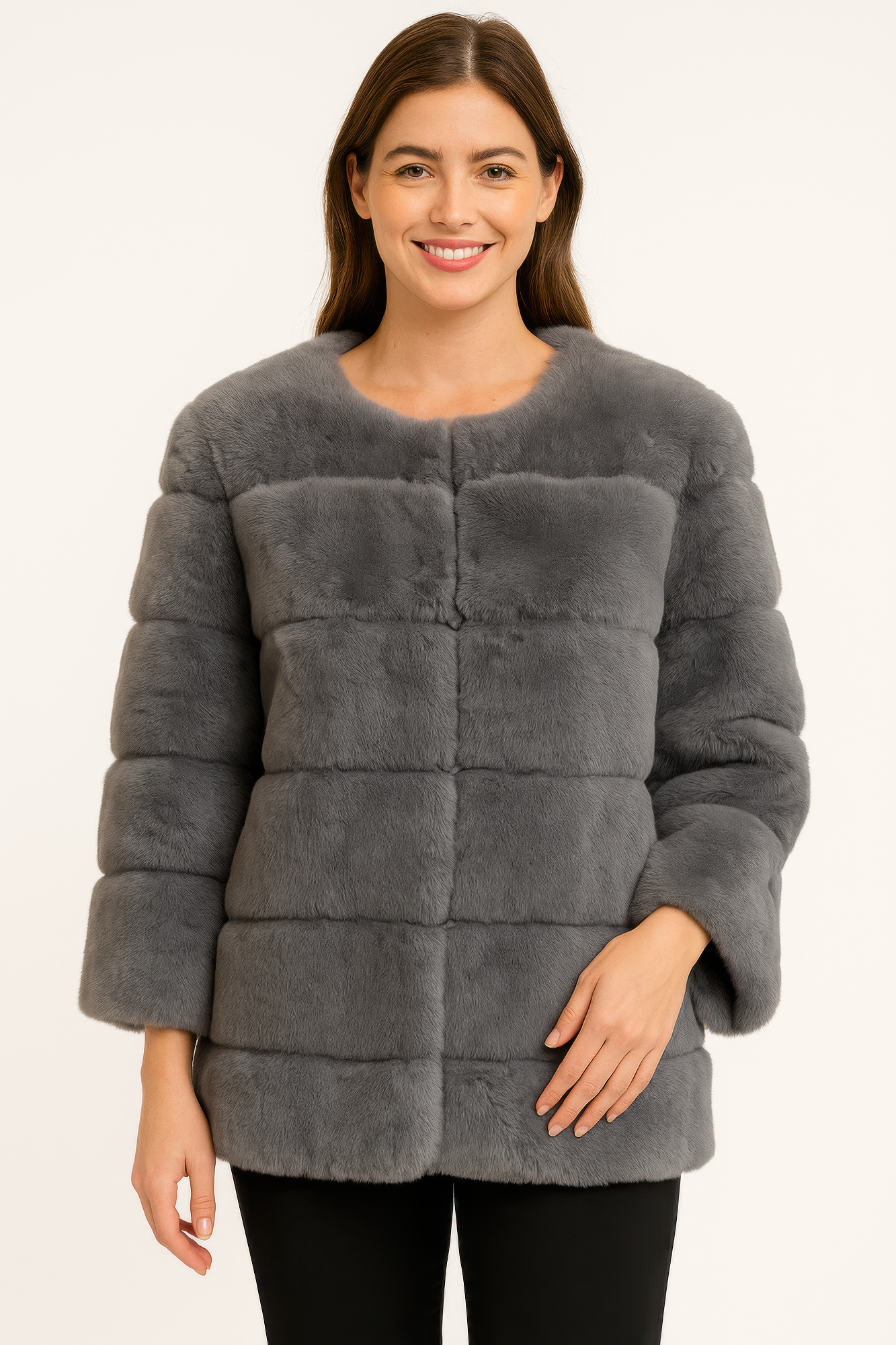 Plush Camel Faux Fur Jacket product image