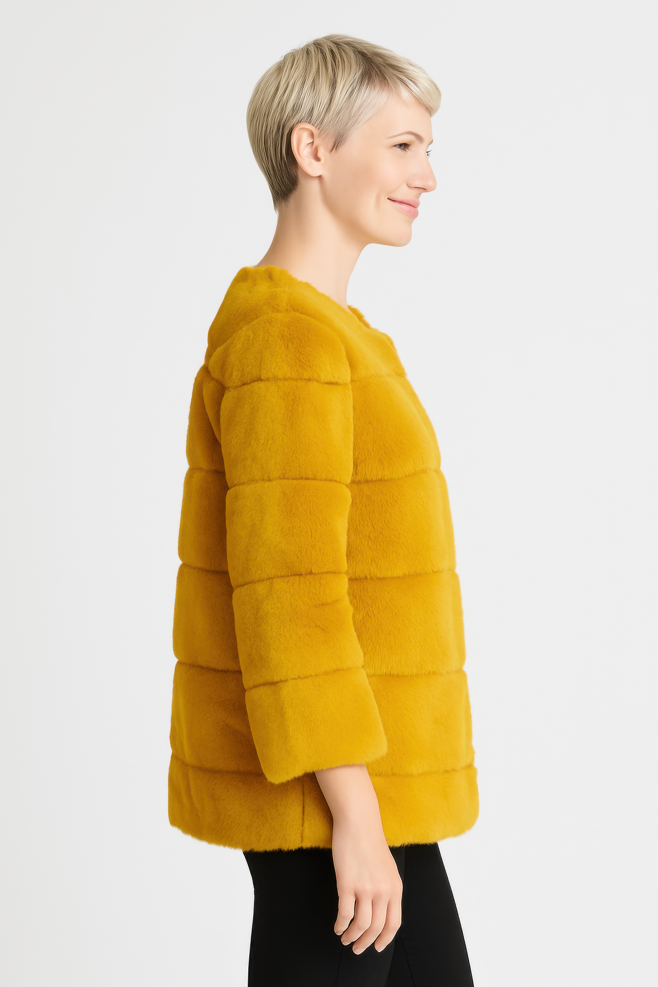 Plush Camel Faux Fur Jacket product image