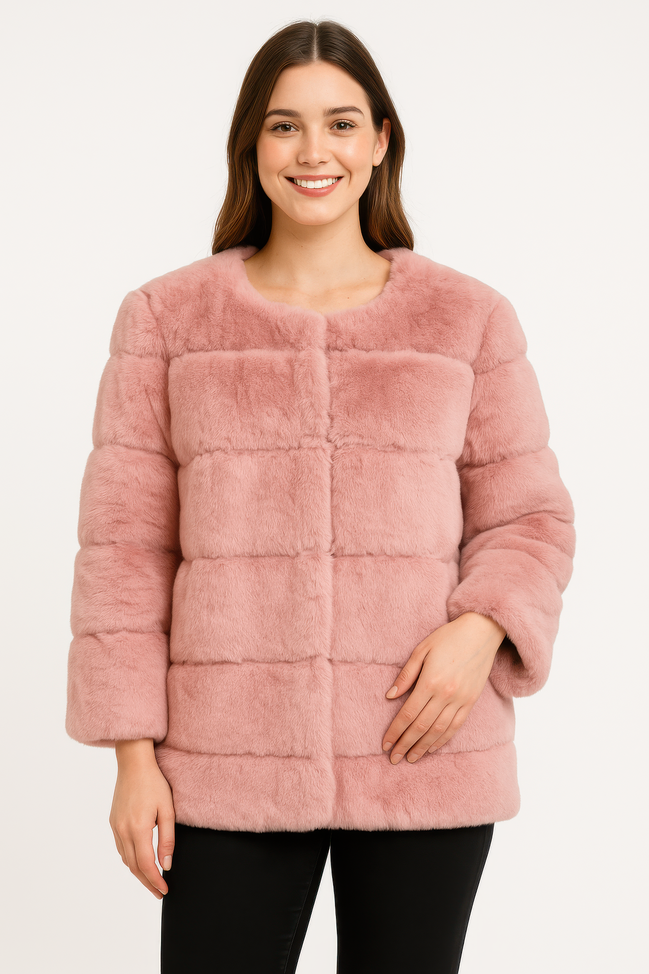 Plush Camel Faux Fur Jacket product image
