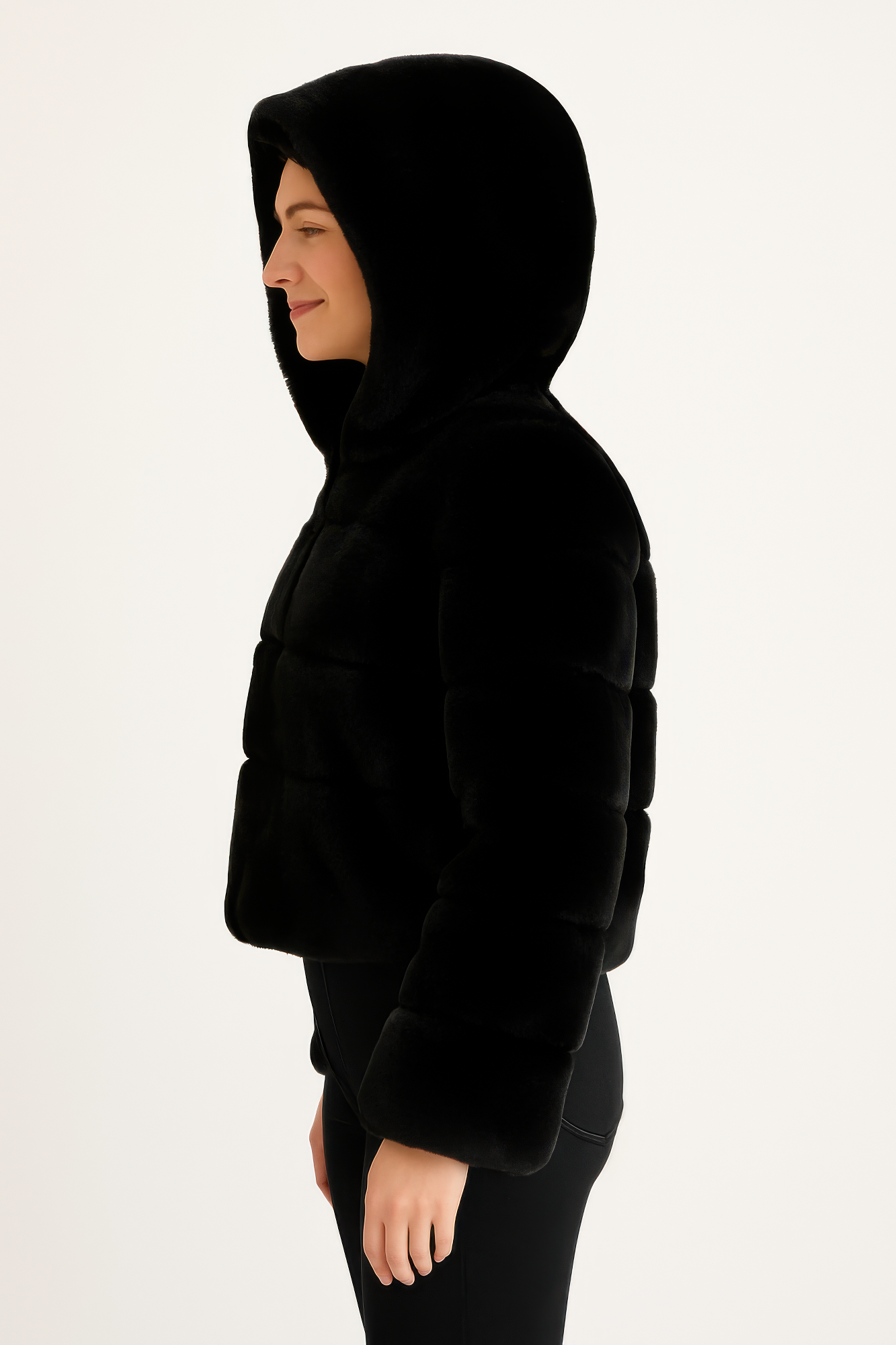 Faux Fur Hooded Jacket product image