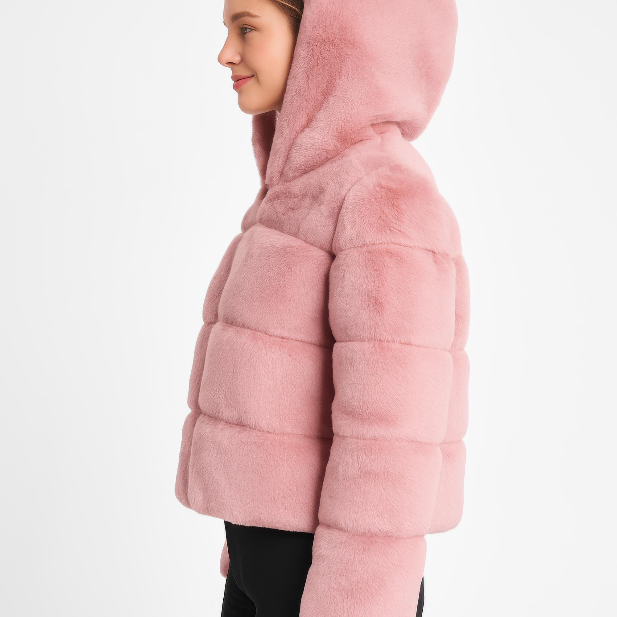 Faux Fur Hooded Jacket product image